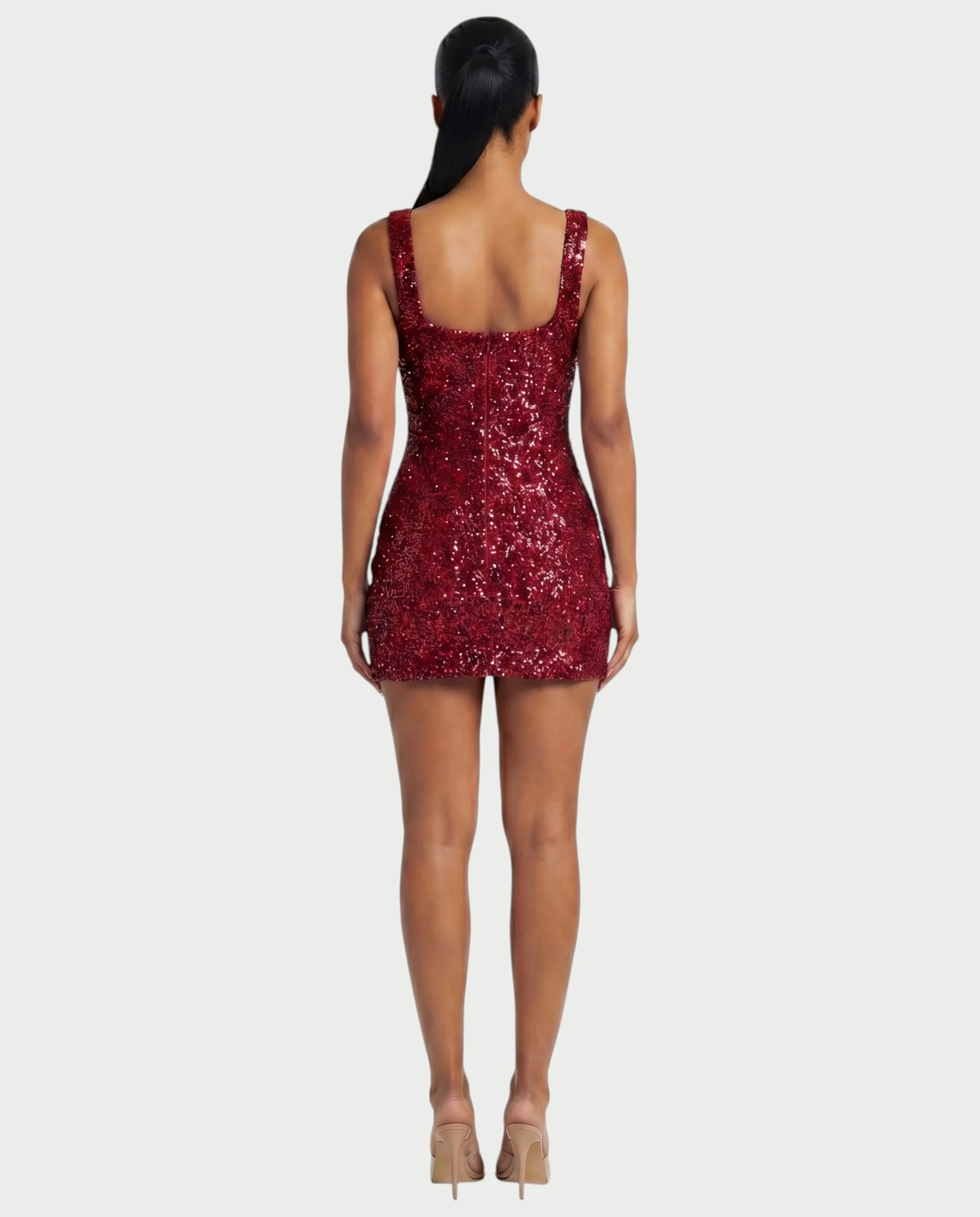 ABELA Sequin Scoop Neck Bodycon Mini Dress - Image 17