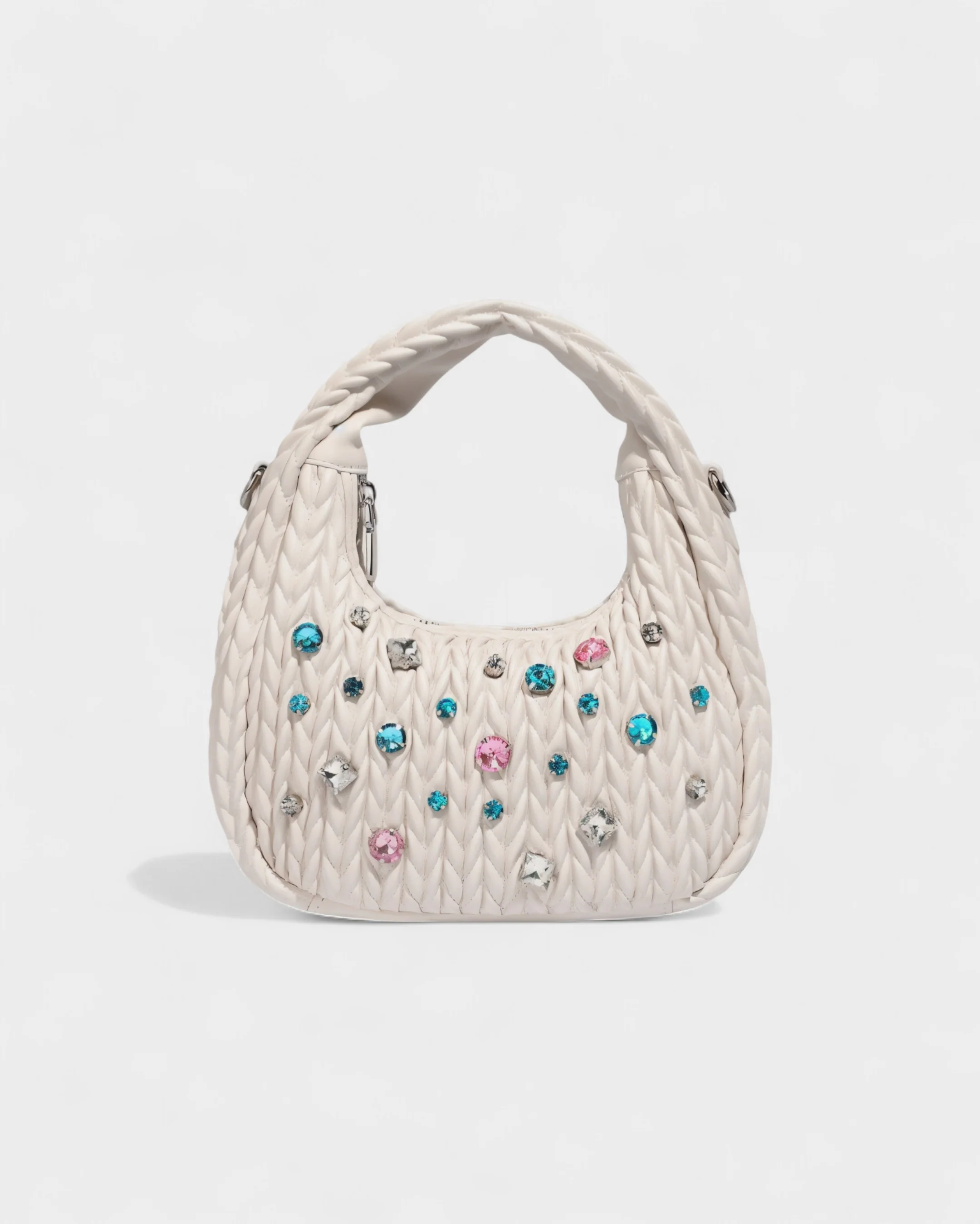 ADELE Quilted Diamond Handbag - Image 10