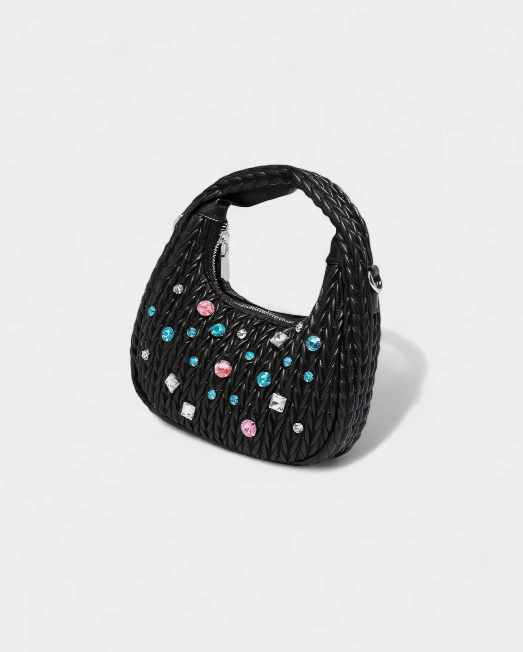 ADELE Quilted Diamond Handbag - Image 20
