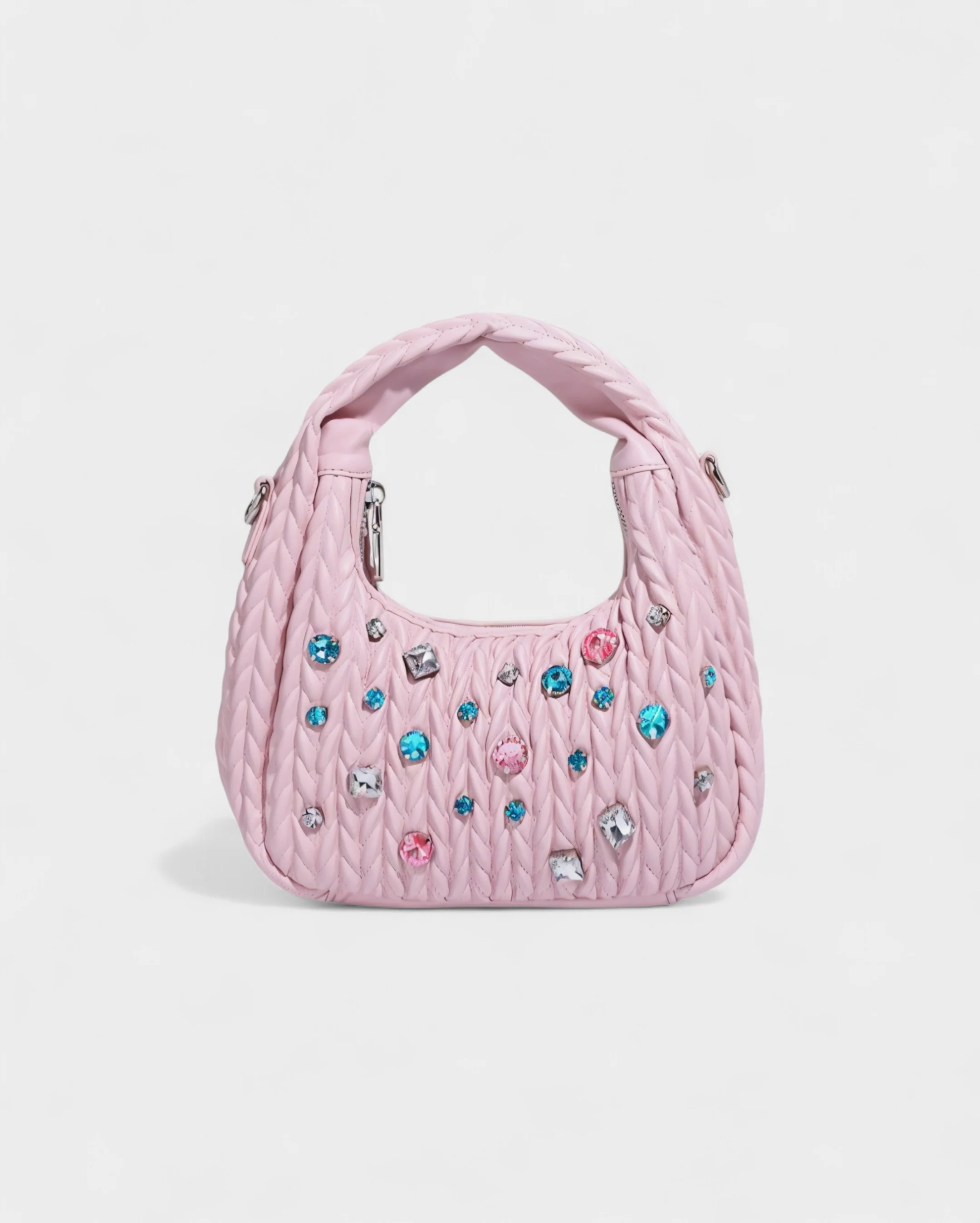 ADELE Quilted Diamond Handbag - Image 4