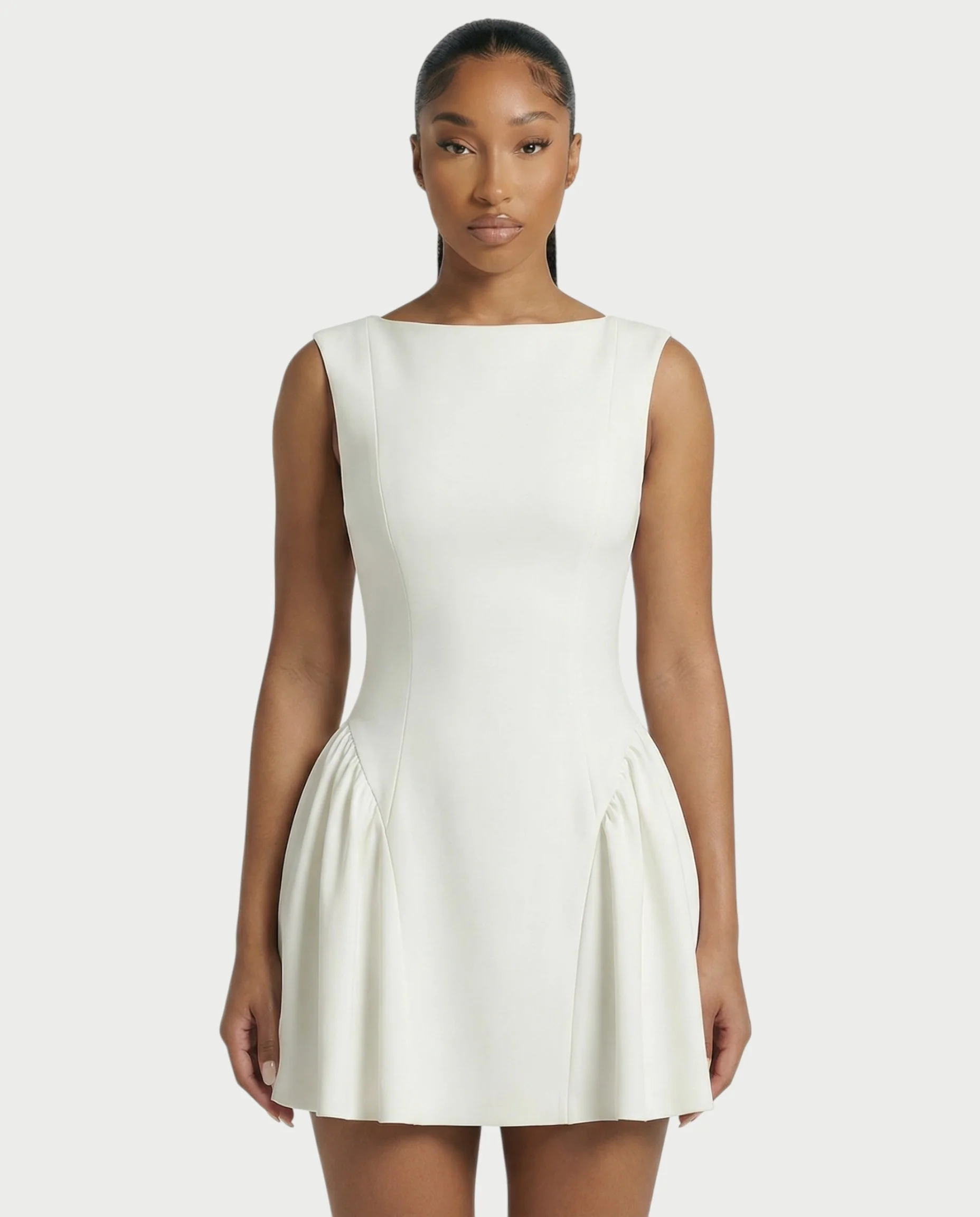 AERYN Open-Back Pleated Mini Dress - Image 7