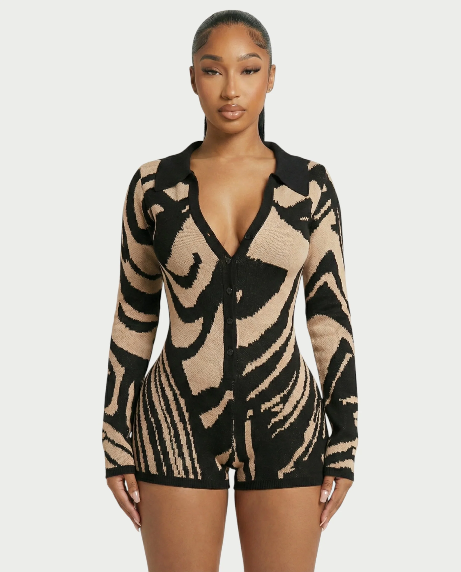 ALAIA Knitted Sweater Playsuit - Image 4
