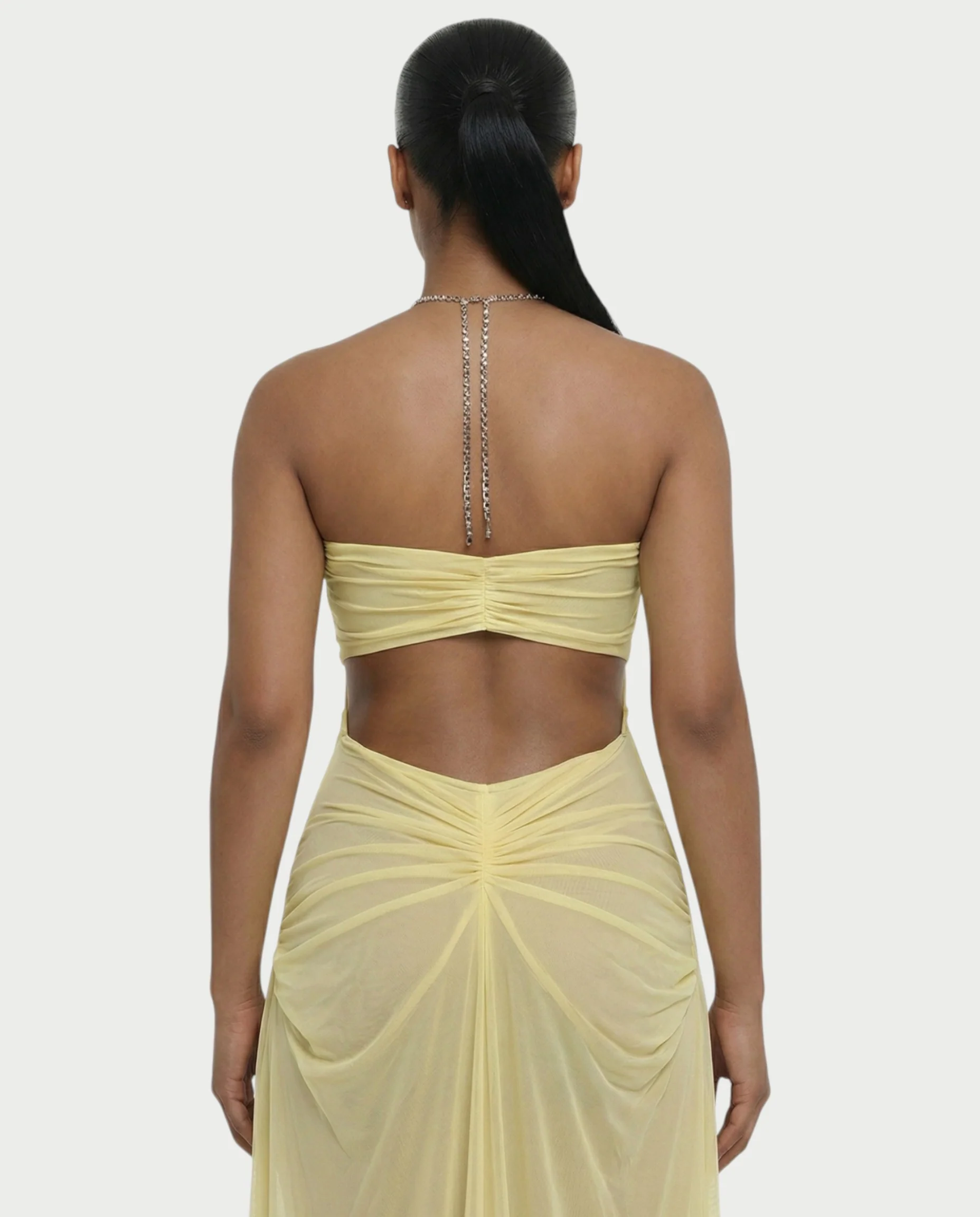 ALUMA Crystal Chain Sheer Flow Maxi Dress - Image 16