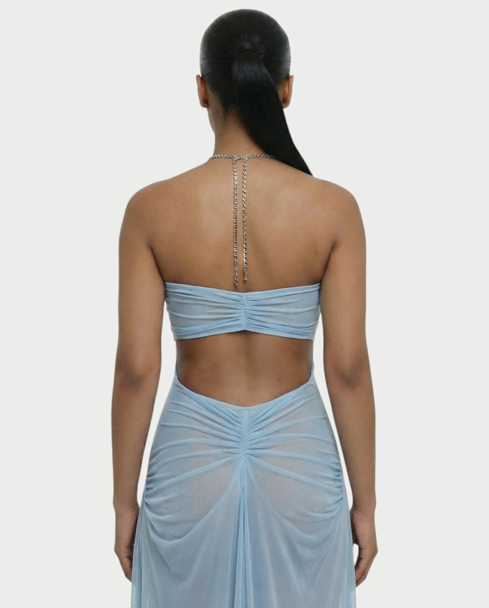 ALUMA Crystal Chain Sheer Flow Maxi Dress - Image 21