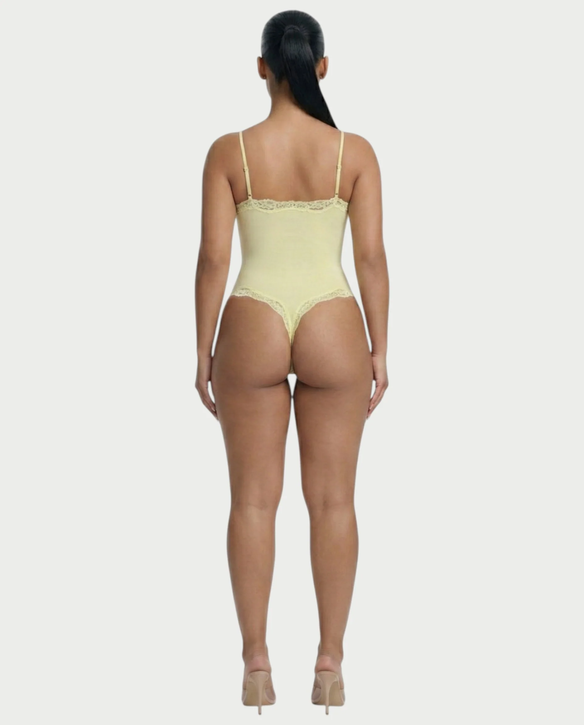 AMELYA Lace-Trim Shapewear Bodysuit - Image 5