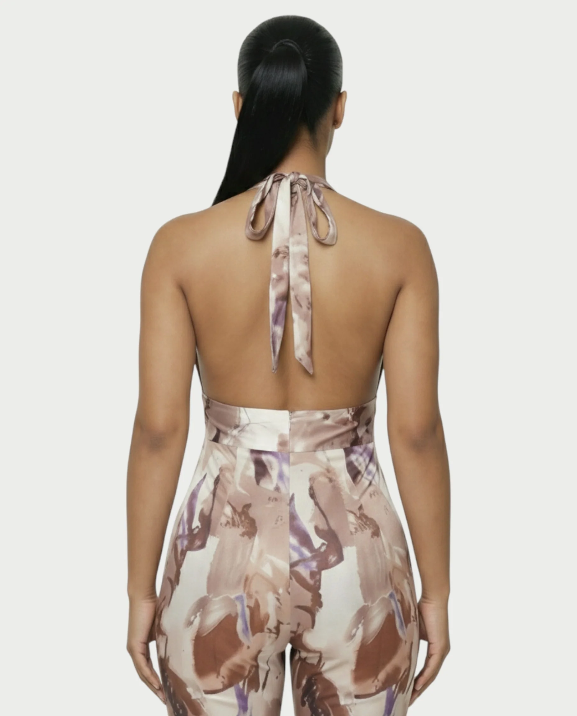 AMETHYST Printed Halter Neck Sleeveless Jumpsuit - Image 5