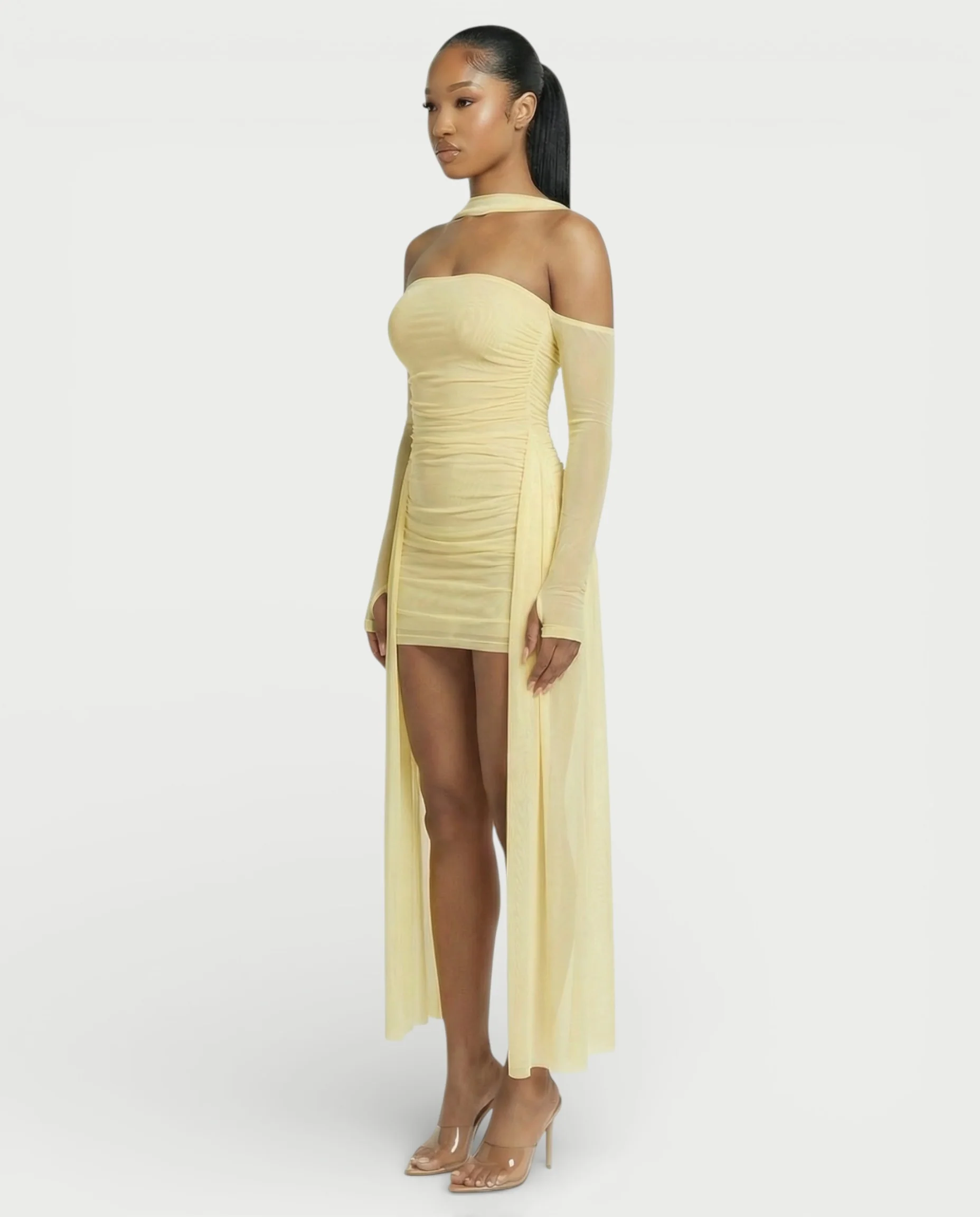 ANNE Strapless Mesh Mini Dress - Image 13