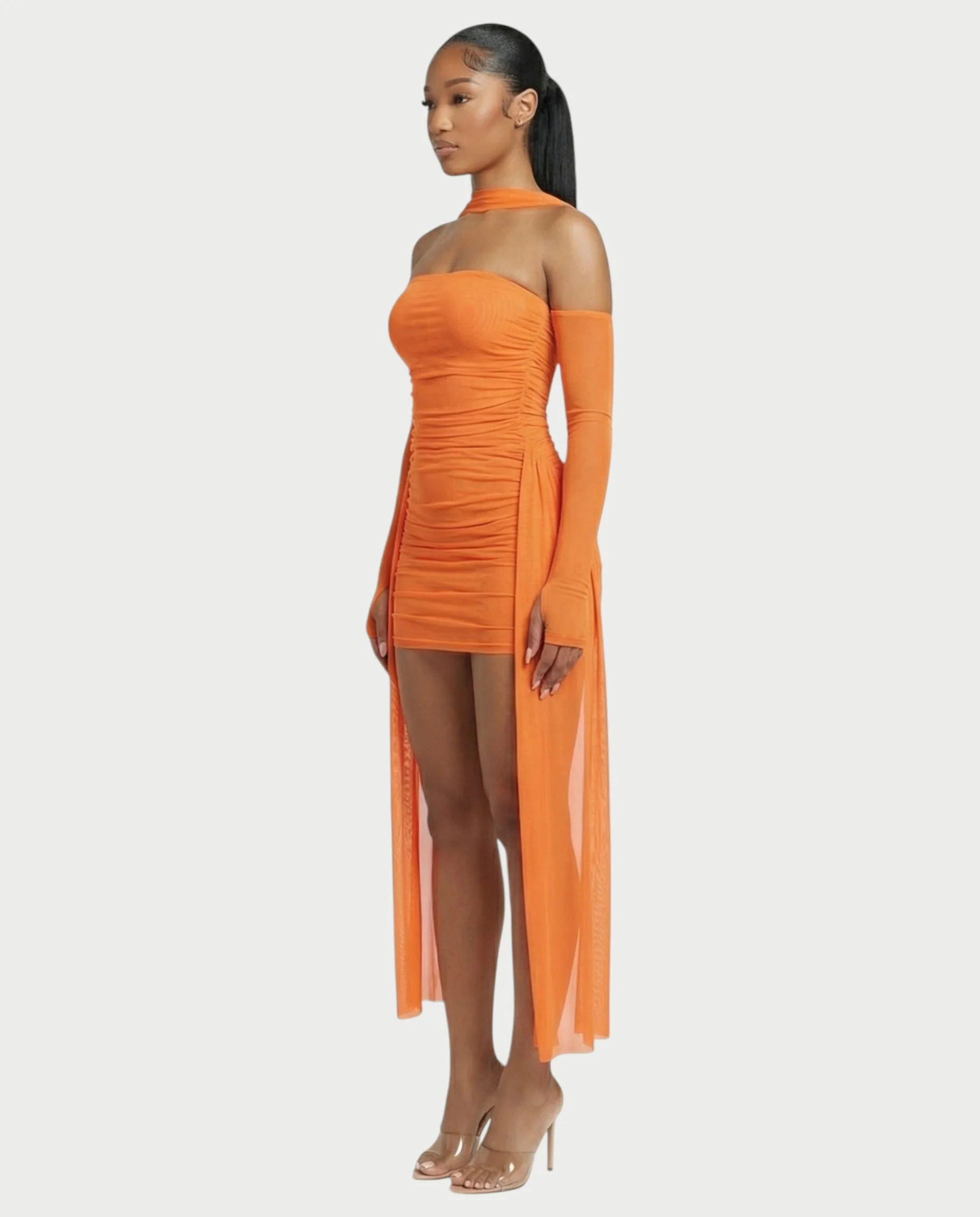 ANNE Strapless Mesh Mini Dress - Image 18