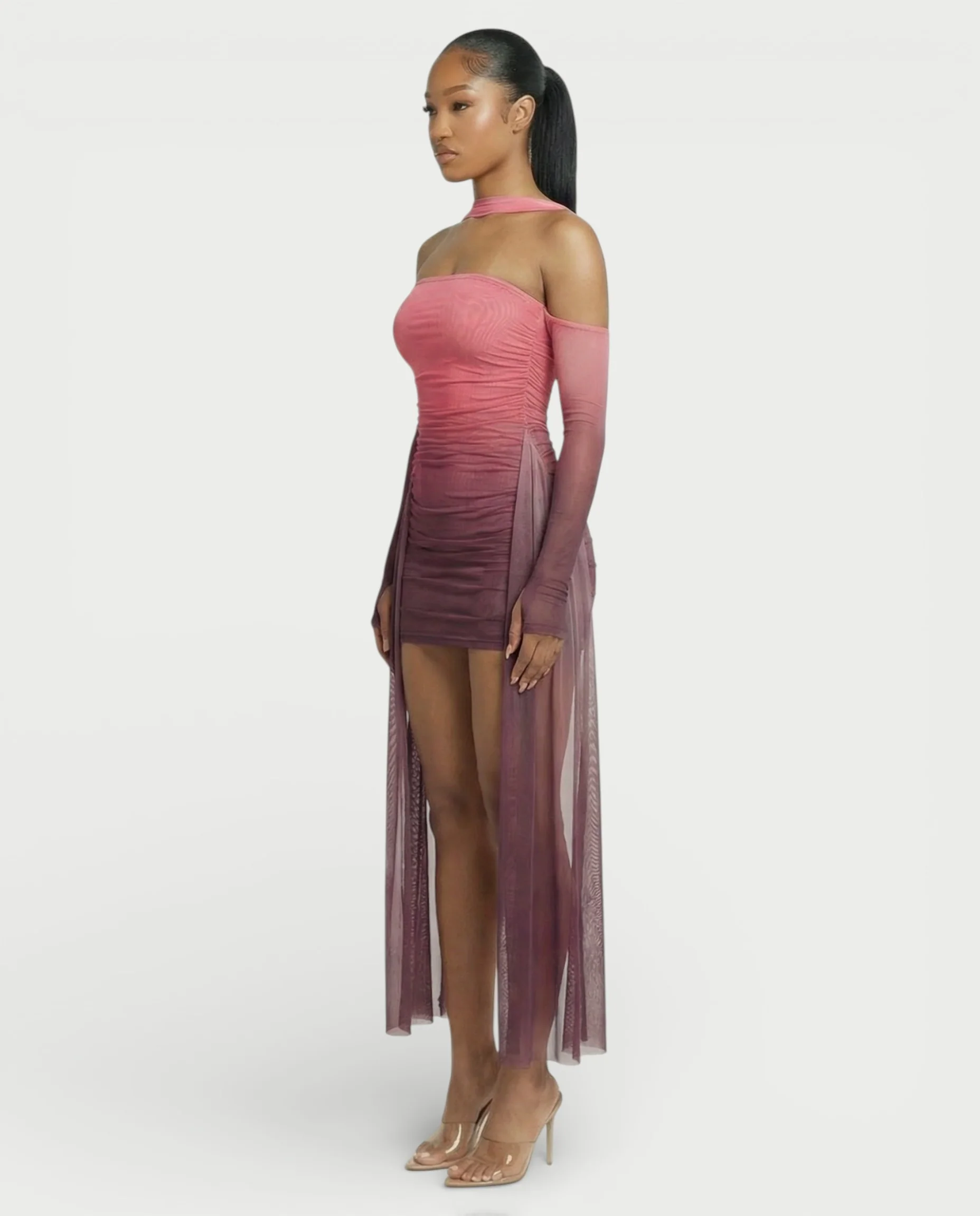 ANNE Strapless Mesh Mini Dress - Image 23