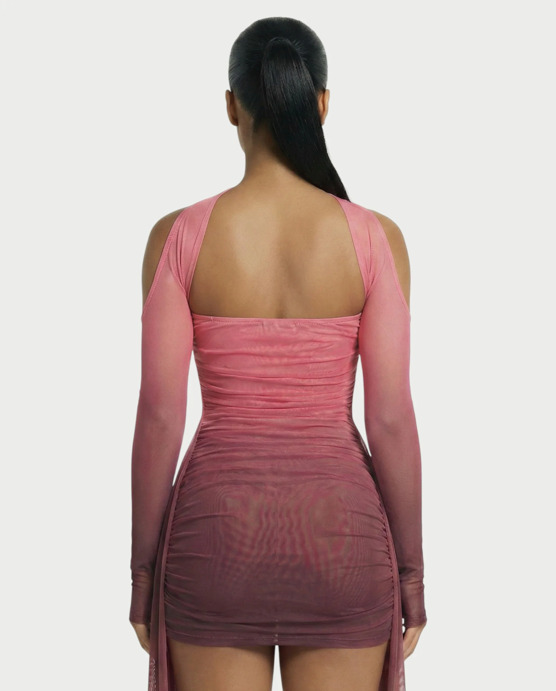 ANNE Strapless Mesh Mini Dress - Image 25