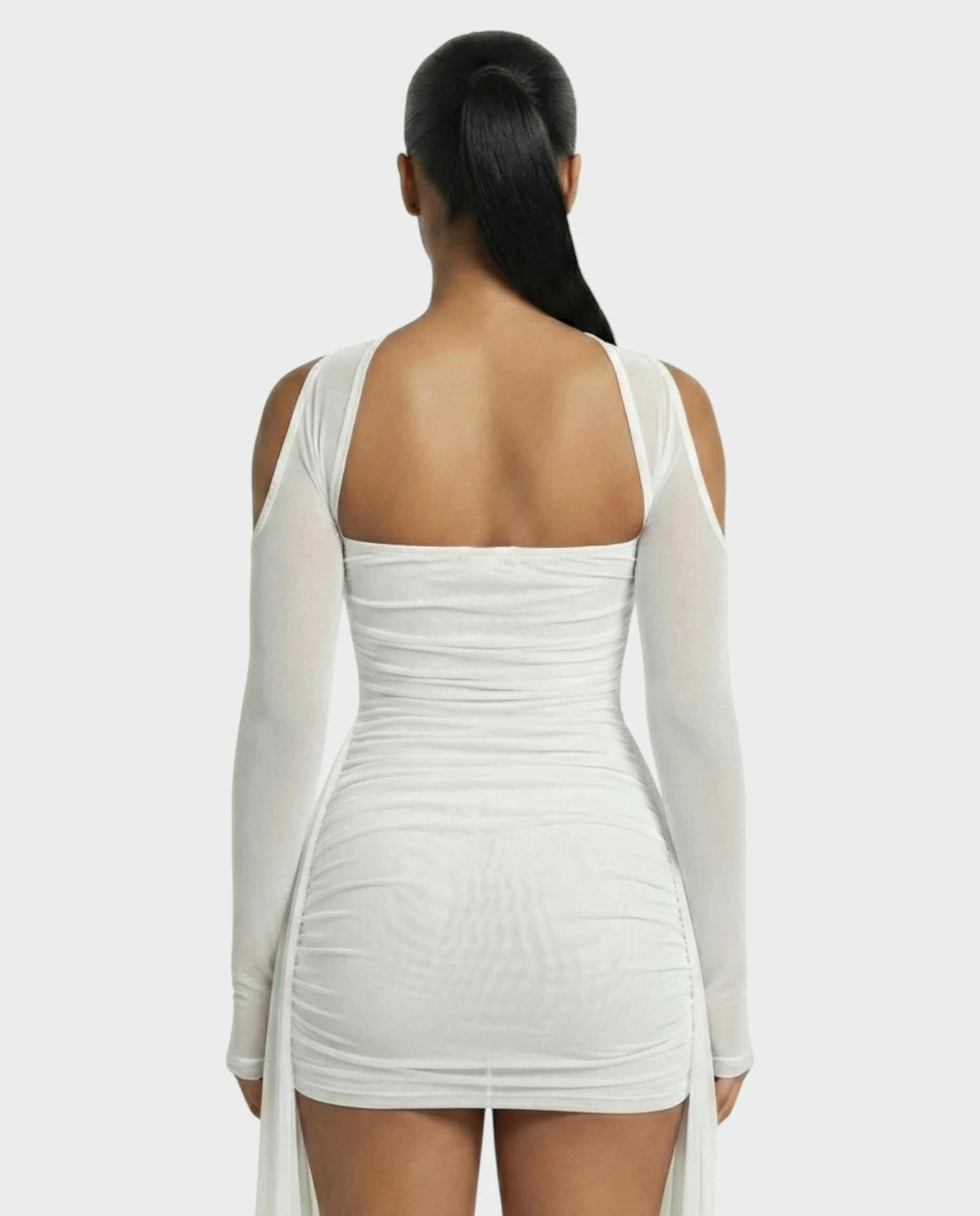 ANNE Strapless Mesh Mini Dress - Image 30