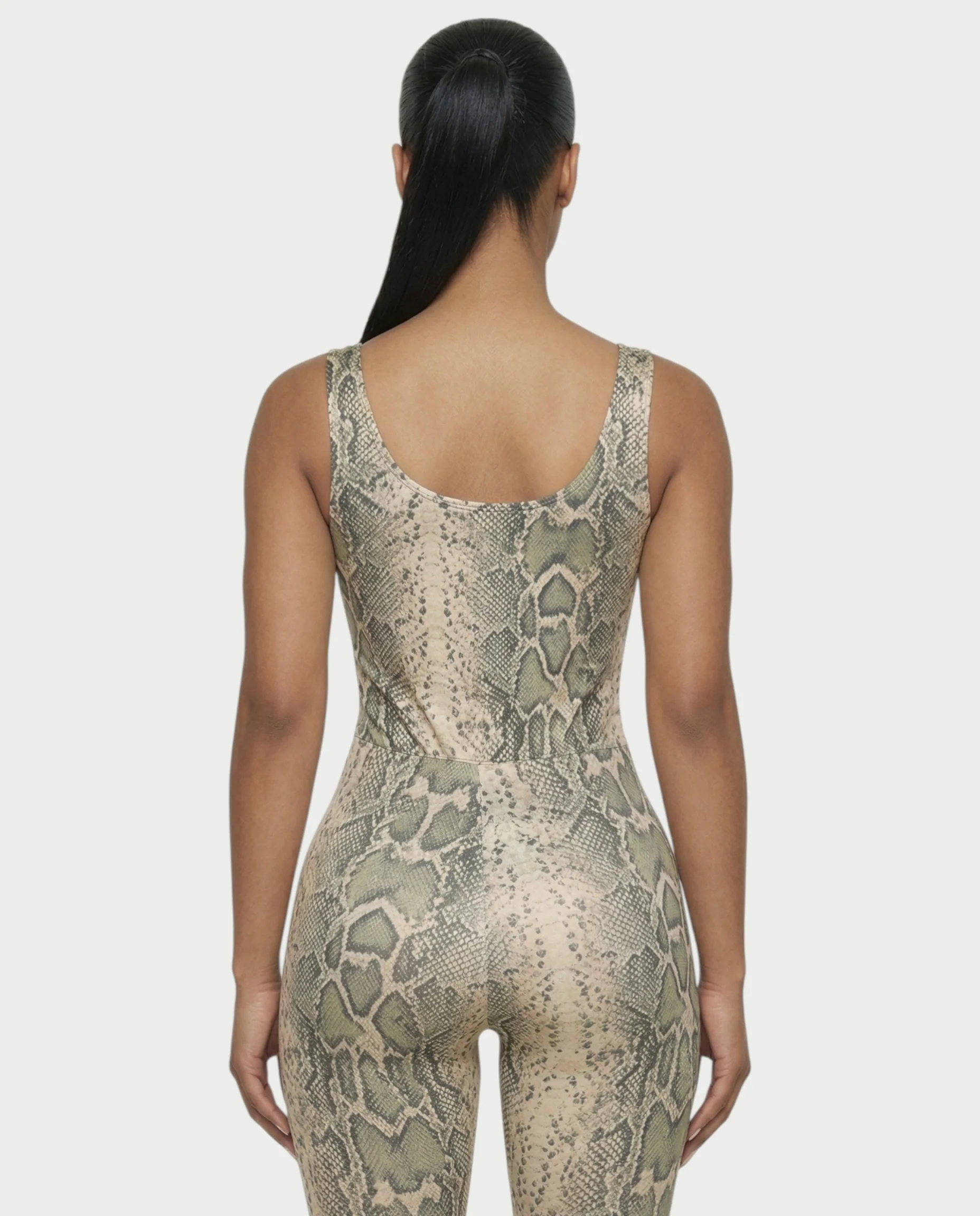 ANNELA Snake Print Bodysuit & Pants Set - Image 5