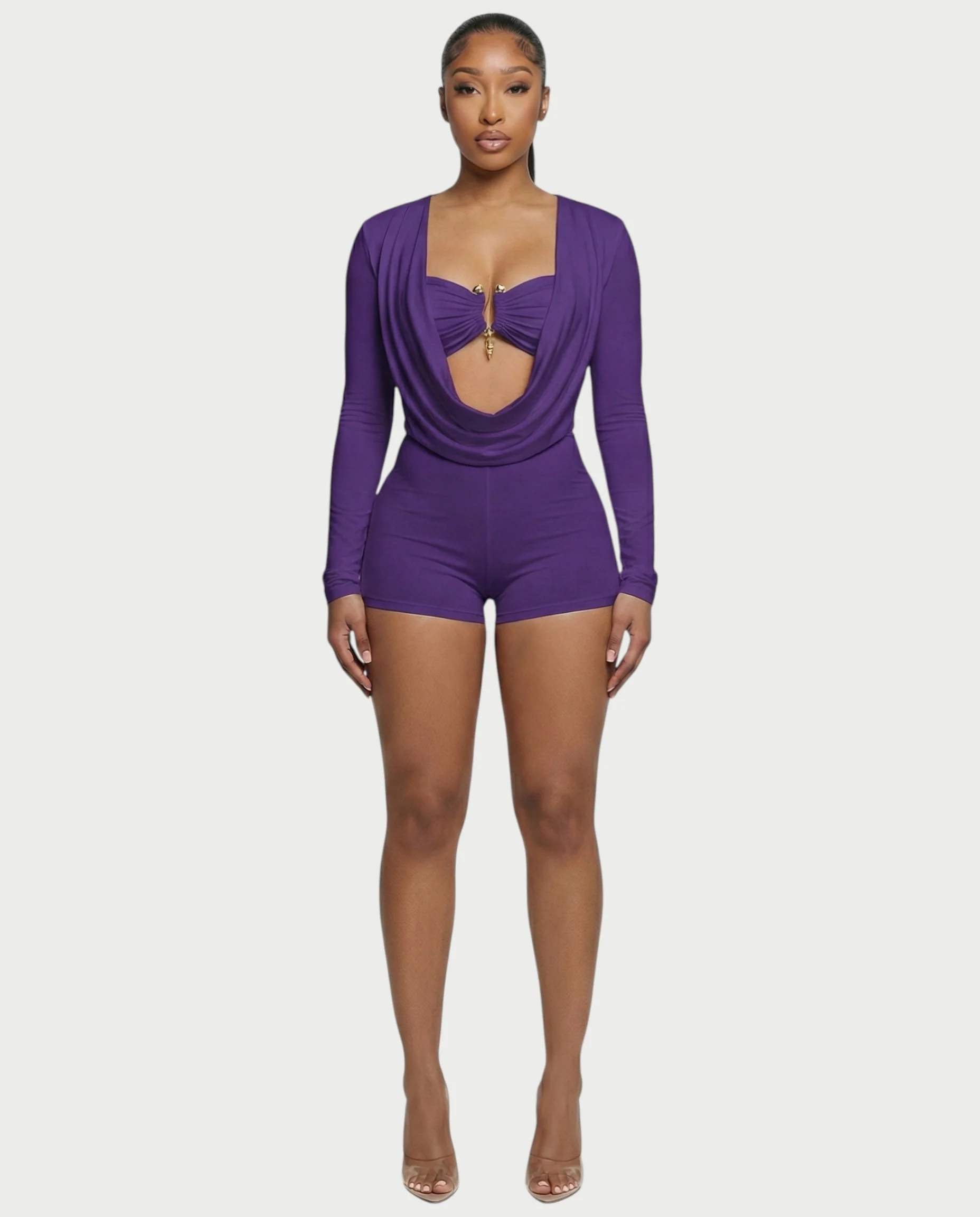 ARIELLE Halter Neck Romper - Image 31