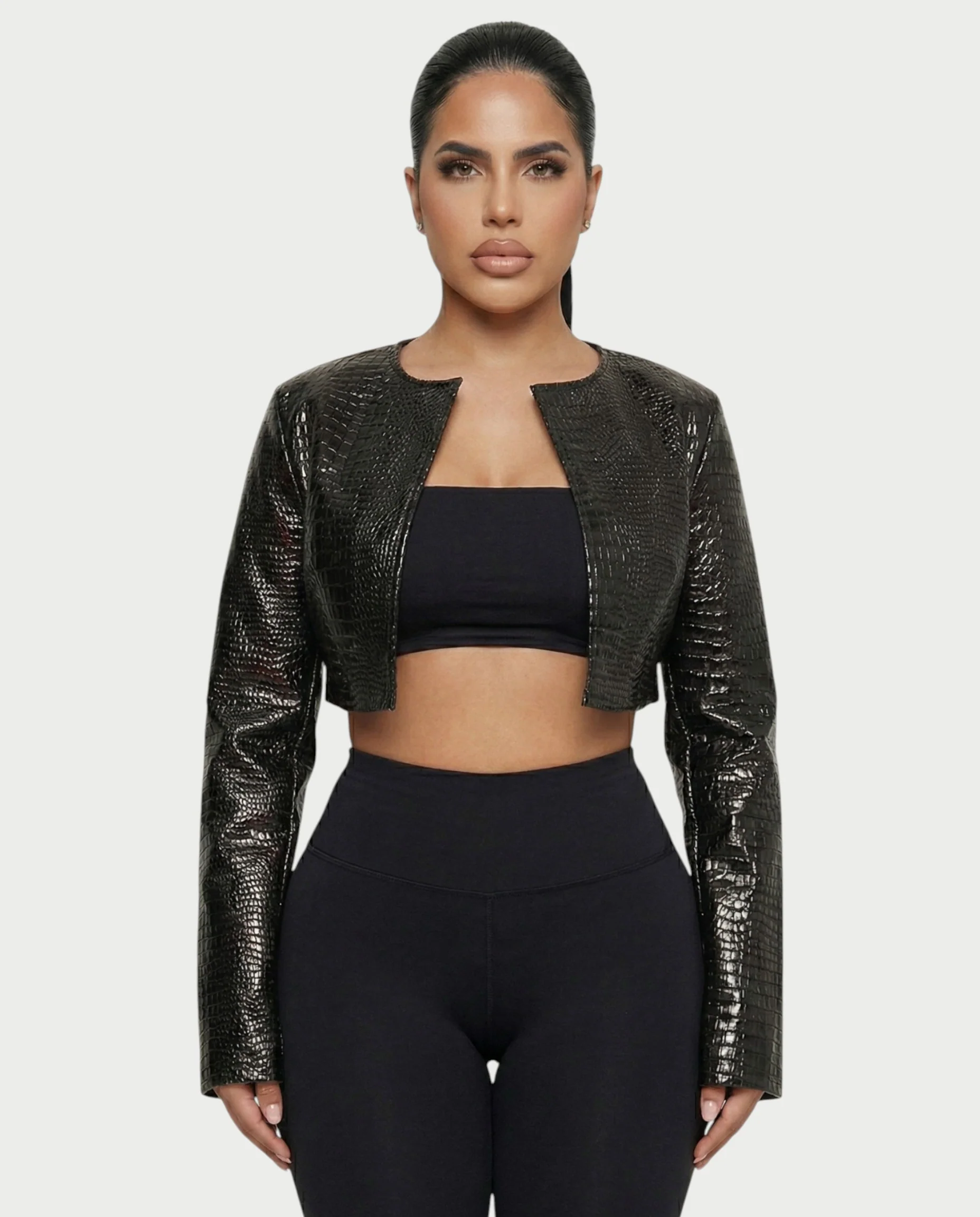 ASA Faux Croco Jacket - Image 11