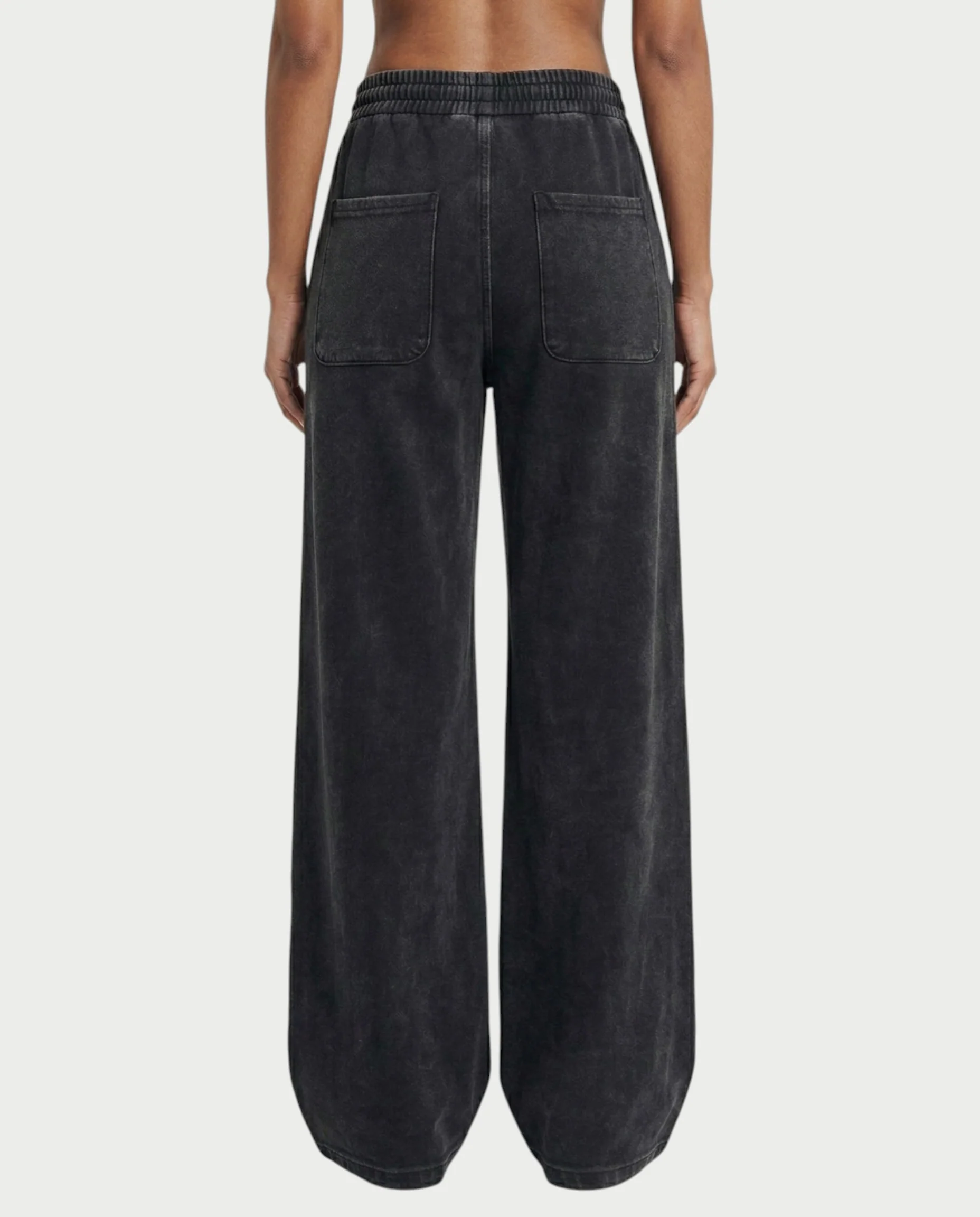 ASHINA Washed Zip-Up Jacket & Wide-Leg Drawstring Pants Set - Image 5