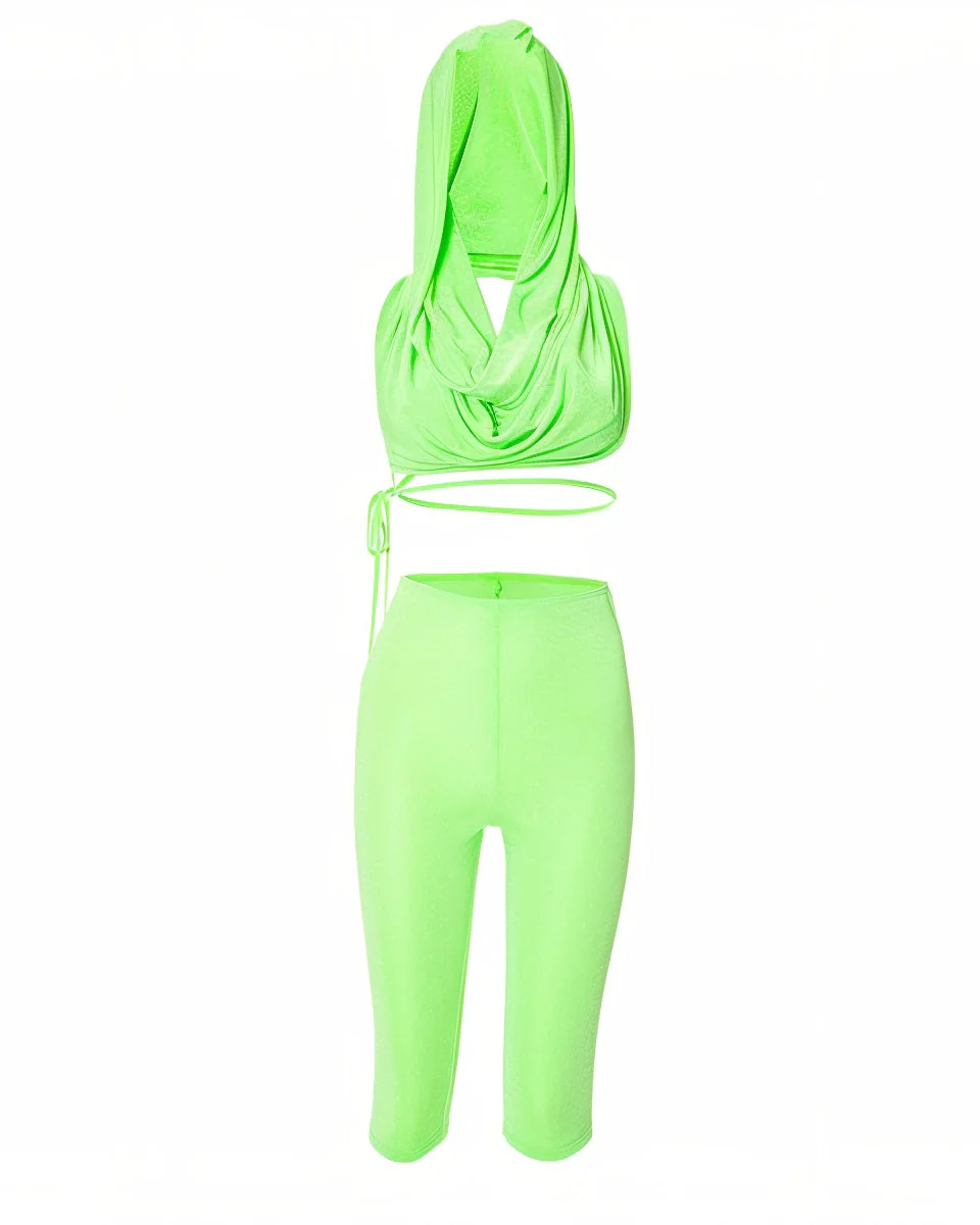 AZALEA Hooded Top & Capri Pants Set - Image 6