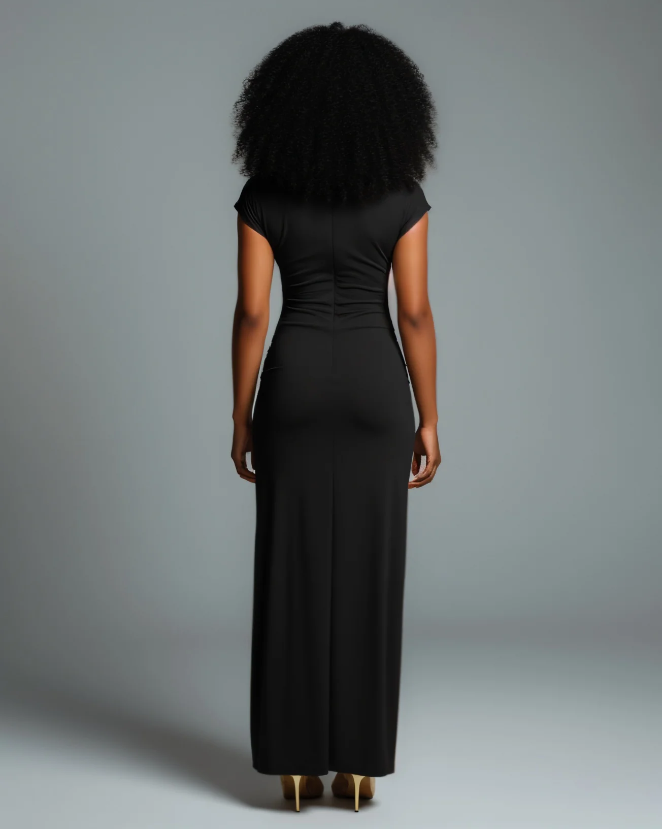 AZMIRA Ruched High-Slit Maxi Dress - Image 8