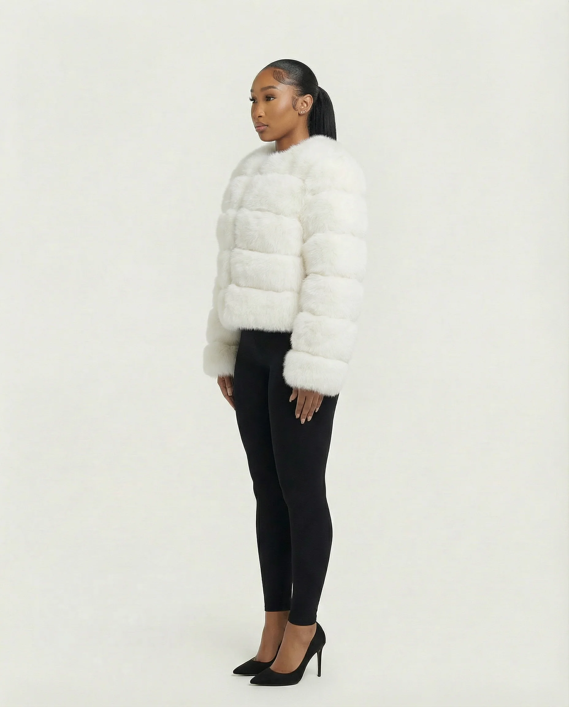 BEATRICE Faux Fur Bubble Jacket - Image 18