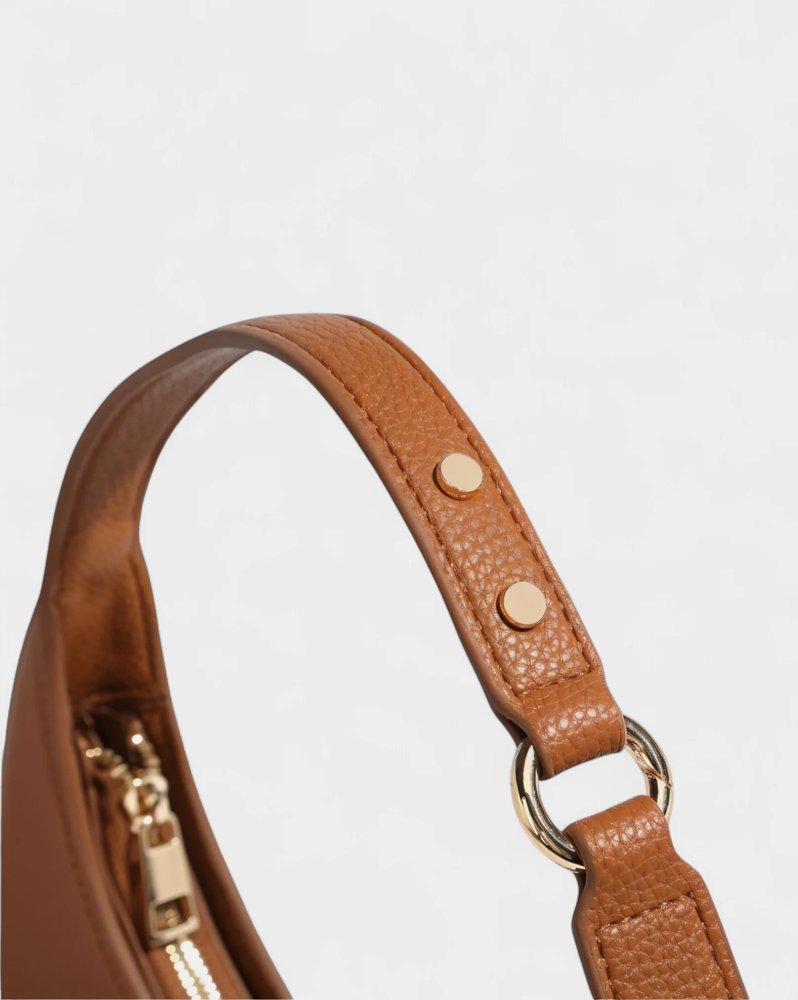 BELVIA Faux Leather Crescent Bag - Image 7
