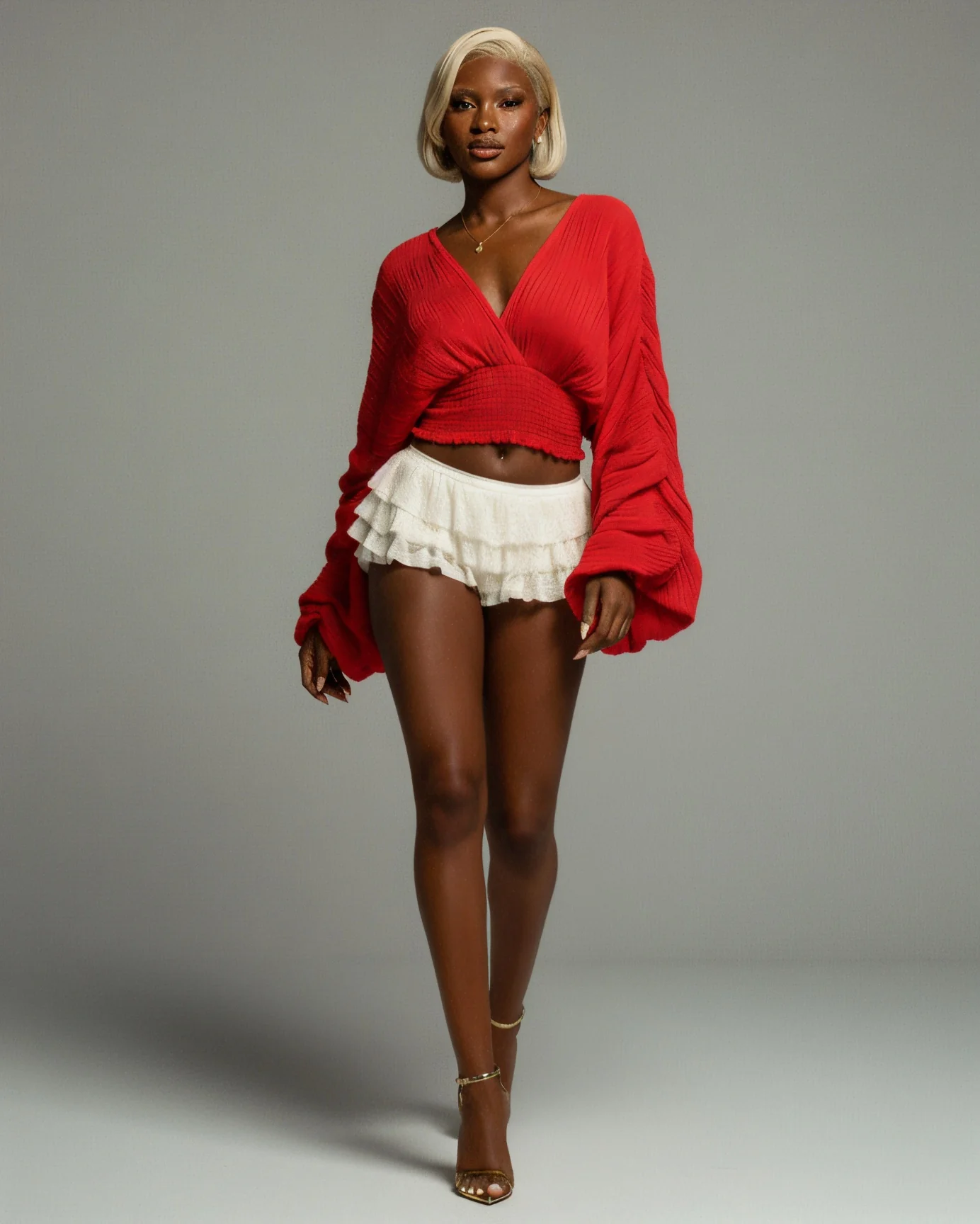 BERYL Long-Sleeve Chiffon Blouse - Image 17