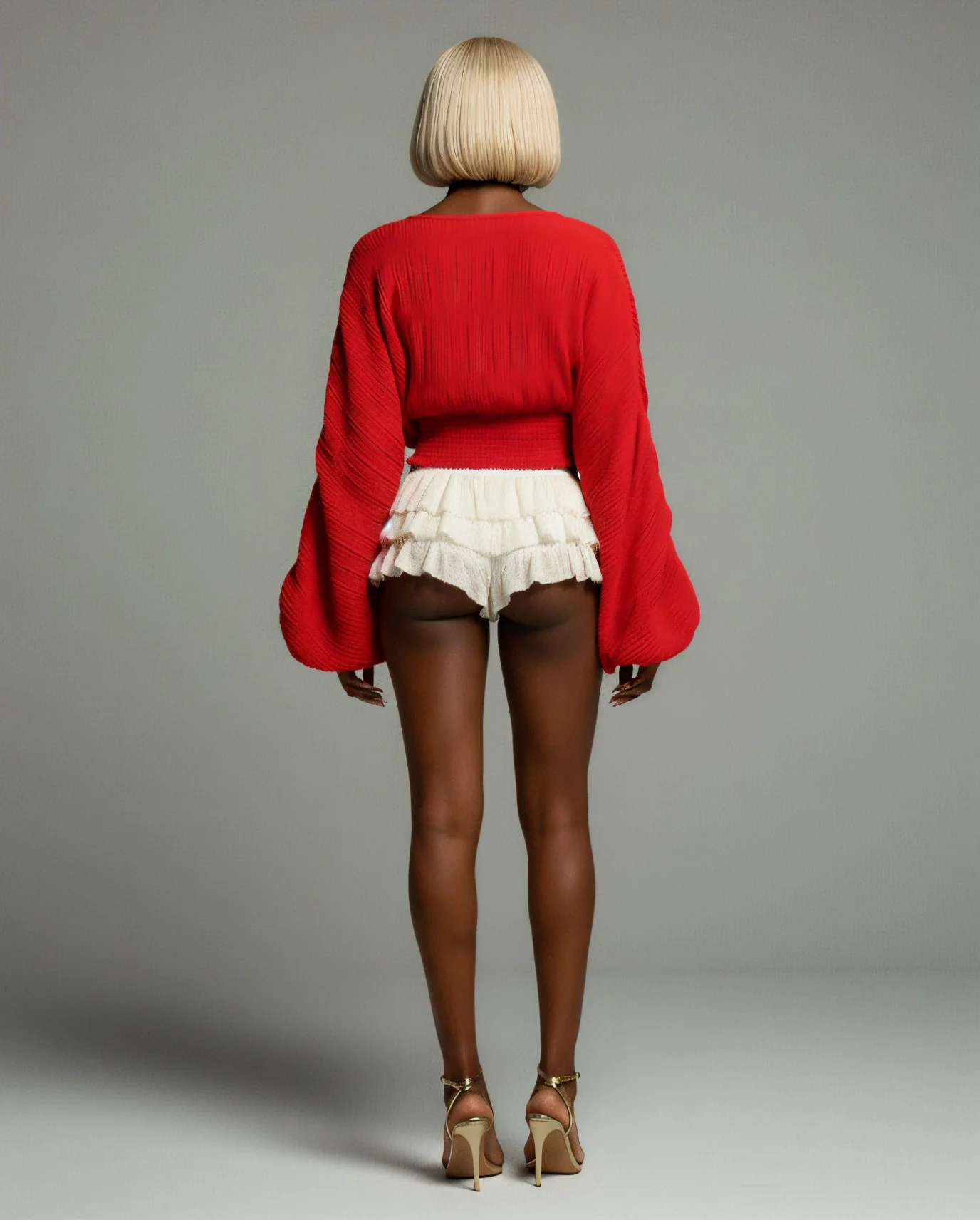 BERYL Long-Sleeve Chiffon Blouse - Image 20