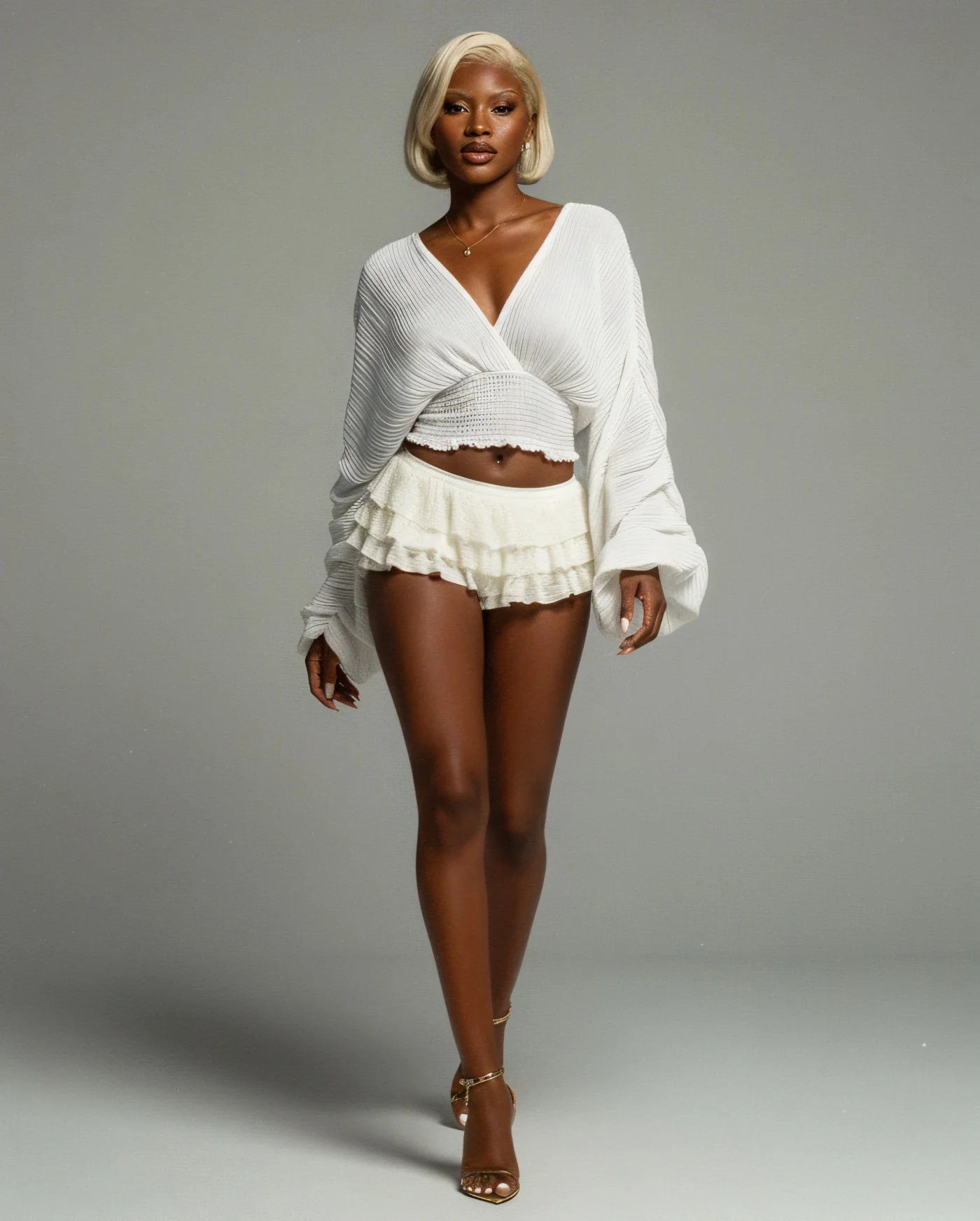 BERYL Long-Sleeve Chiffon Blouse - Image 5
