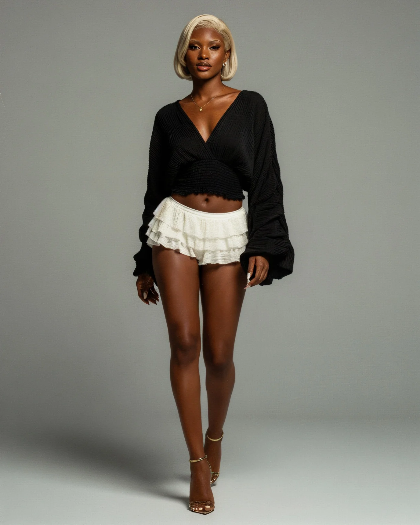 BERYL Long-Sleeve Chiffon Blouse - Image 9
