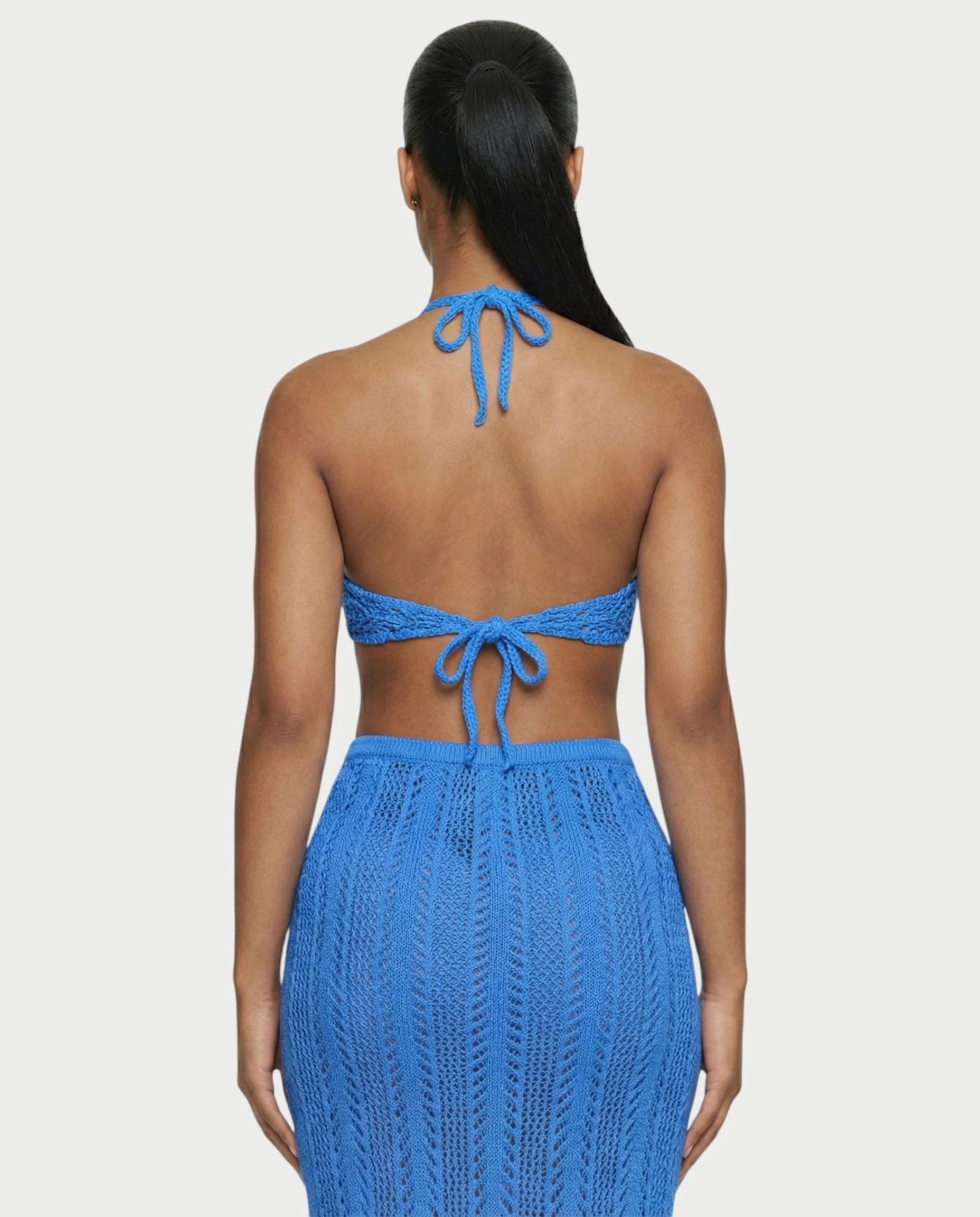 BERYN Crochet Rose Halter Top & Maxi Skirt Set - Image 21
