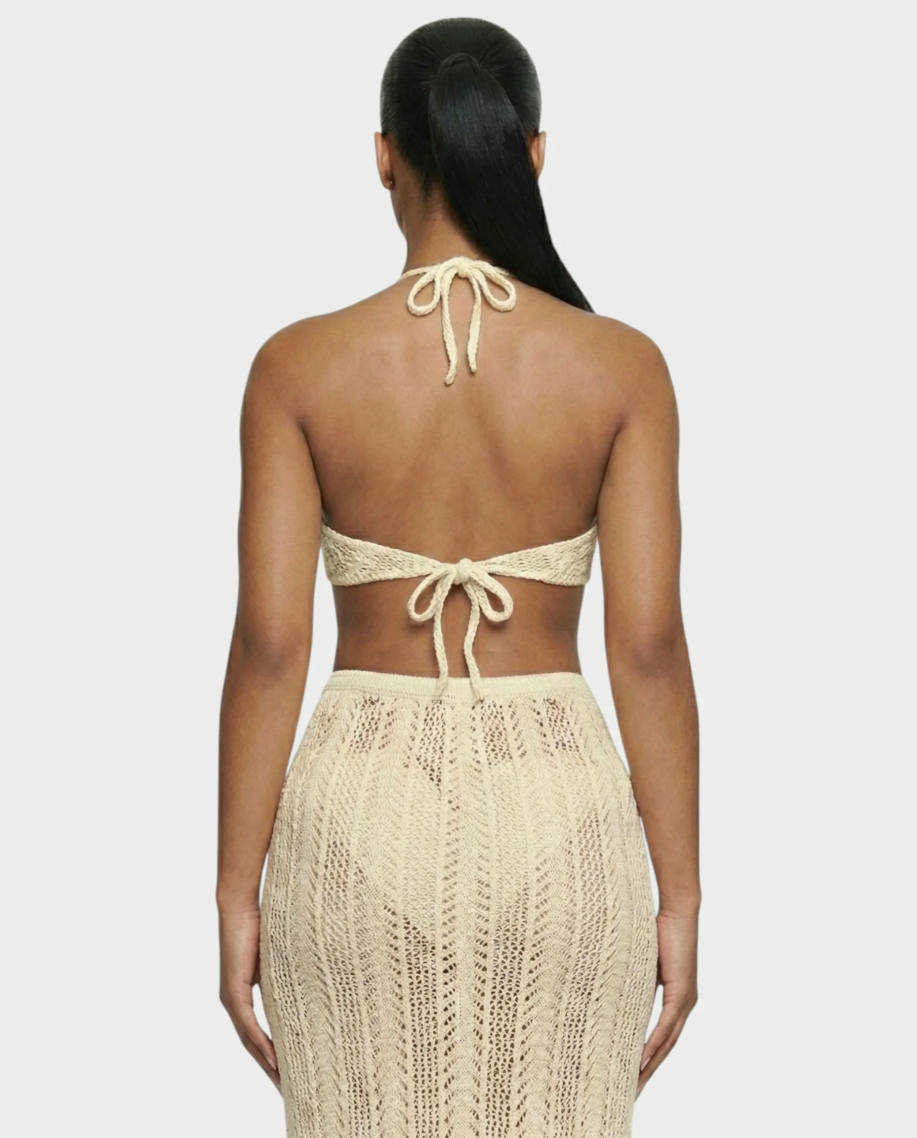 BERYN Crochet Rose Halter Top & Maxi Skirt Set - Image 26