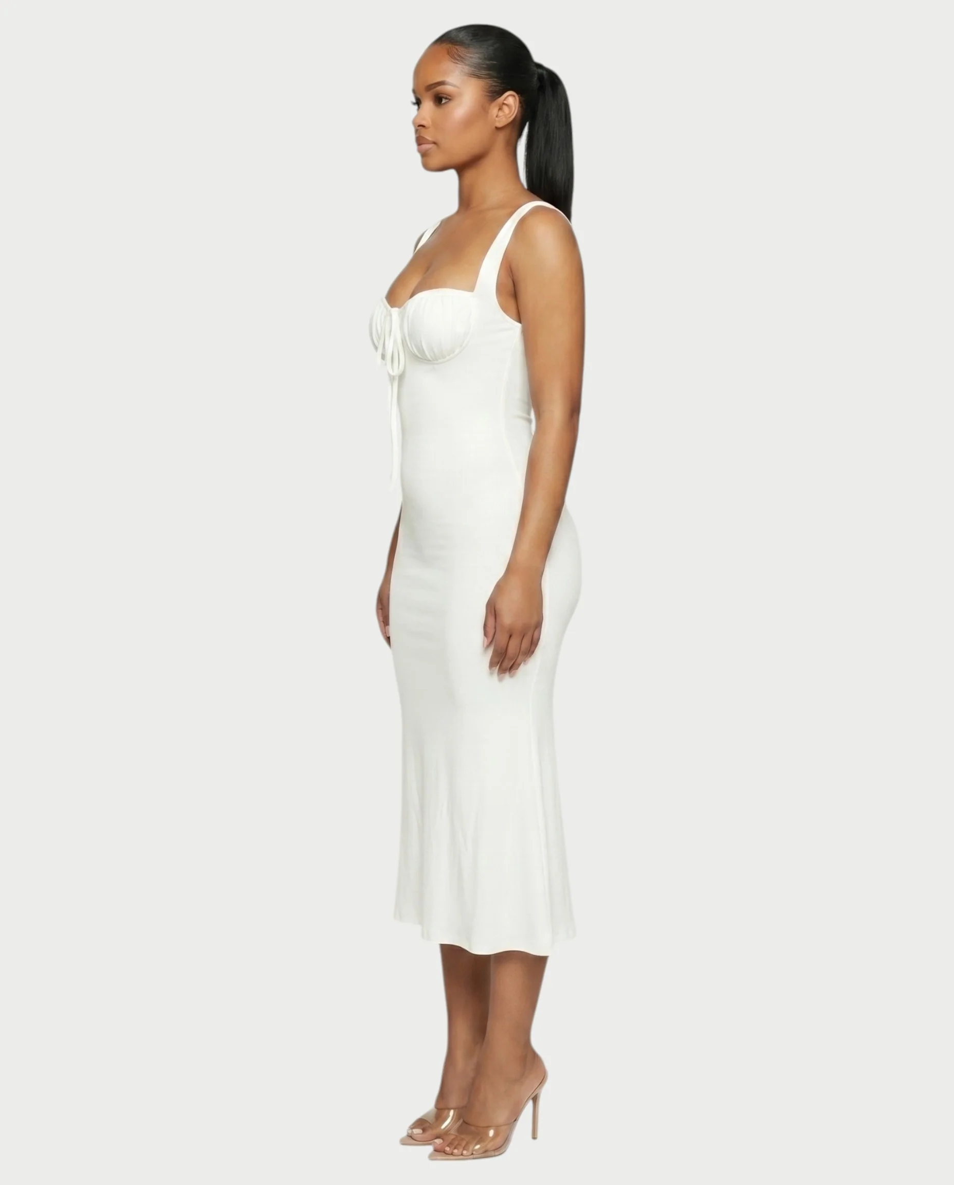 BIANCA Fishtail Slim Midi Dress - Image 3