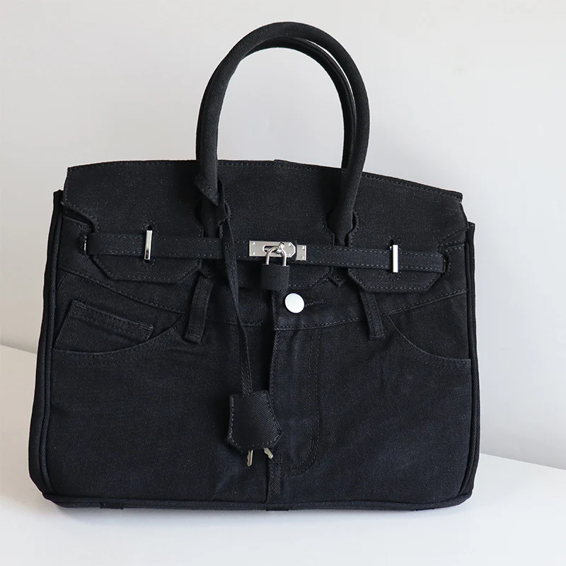 BIRKE Denim Style Hand Bag - Image 9