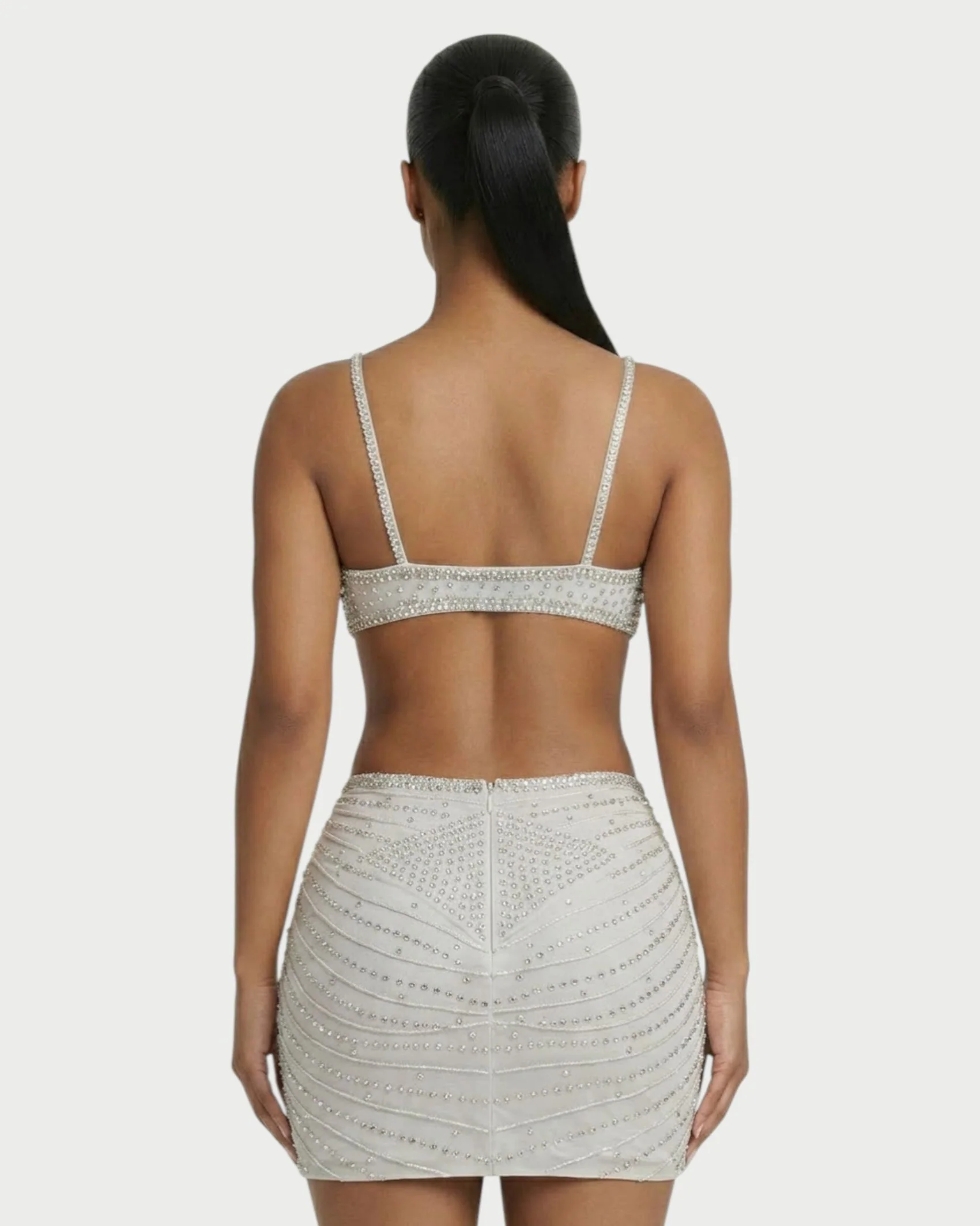 BRELLIE Crystal Cut-out Bodycon Mini Dress - Image 10