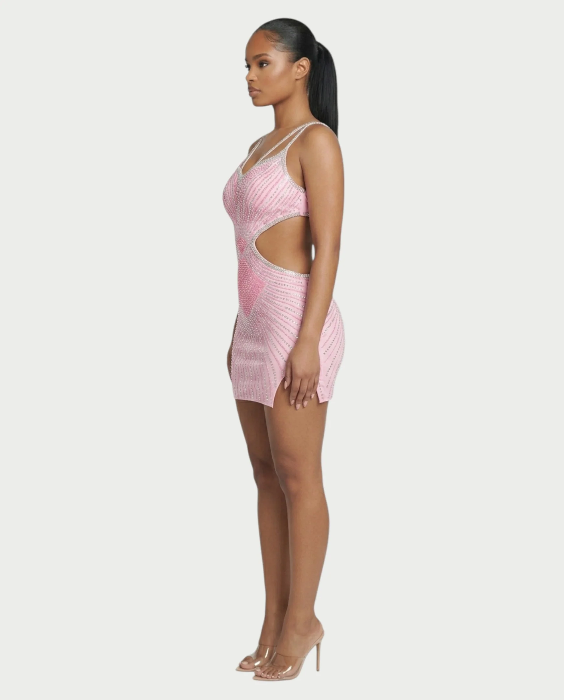 BRELLIE Crystal Cut-out Bodycon Mini Dress - Image 28