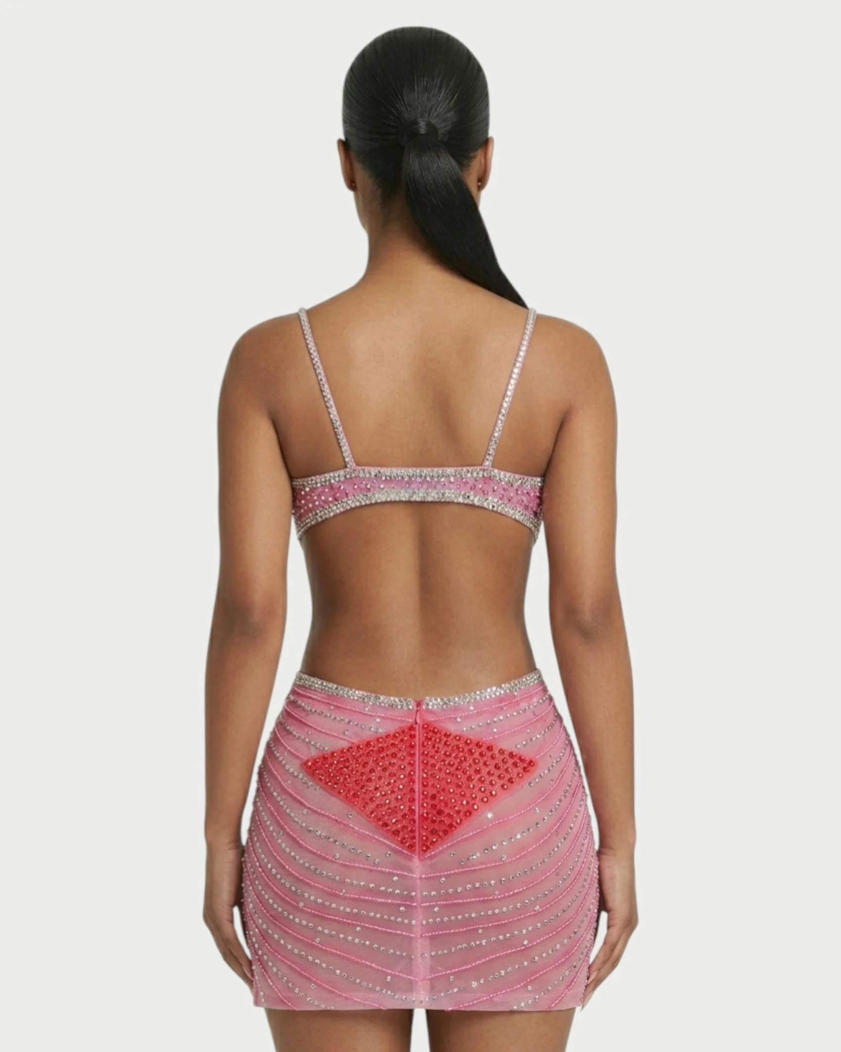 BRELLIE Crystal Cut-out Bodycon Mini Dress - Image 35