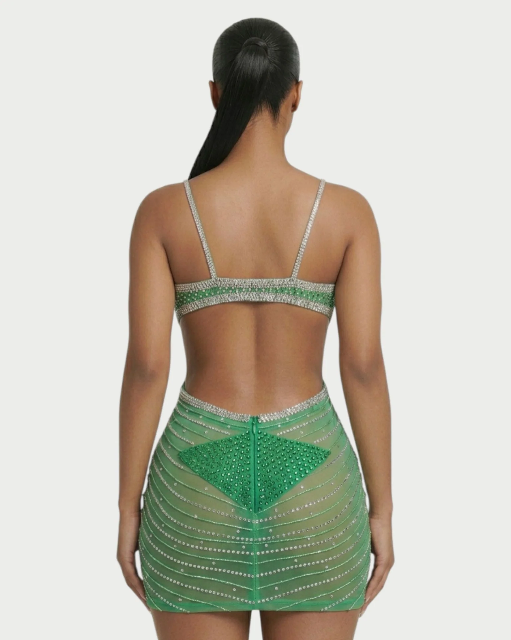 BRELLIE Crystal Cut-out Bodycon Mini Dress - Image 40