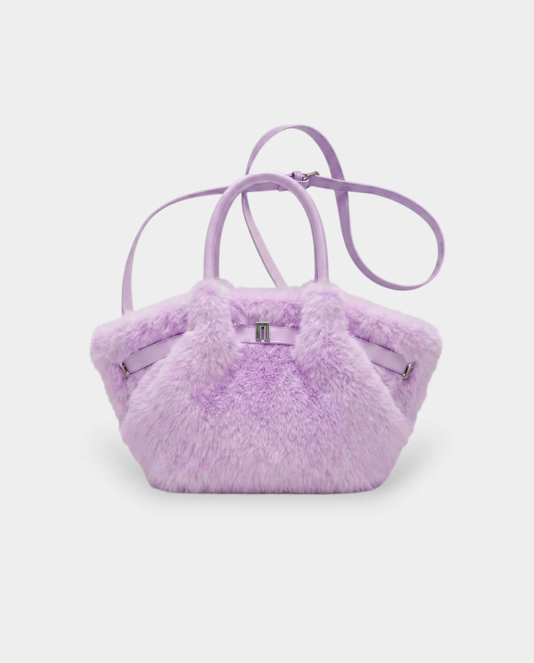 BRIVELLE Faux Fur Crossbody Handbag - Image 12