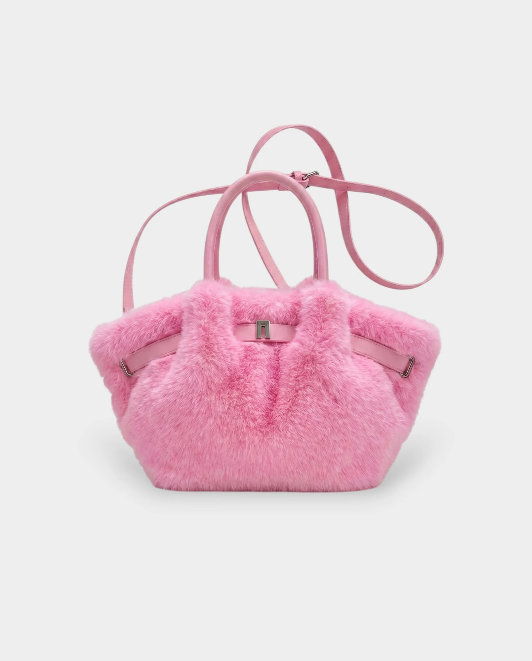 BRIVELLE Faux Fur Crossbody Handbag - Image 15