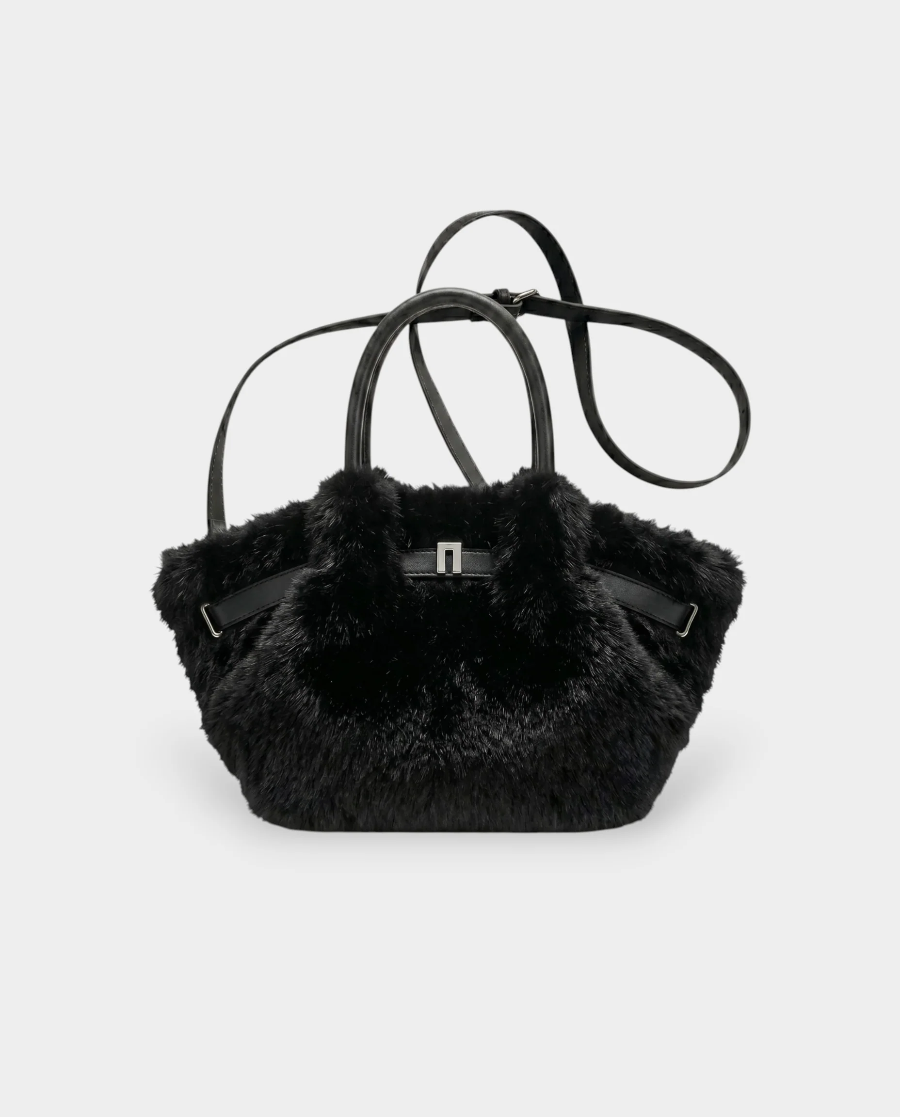 BRIVELLE Faux Fur Crossbody Handbag - Image 24