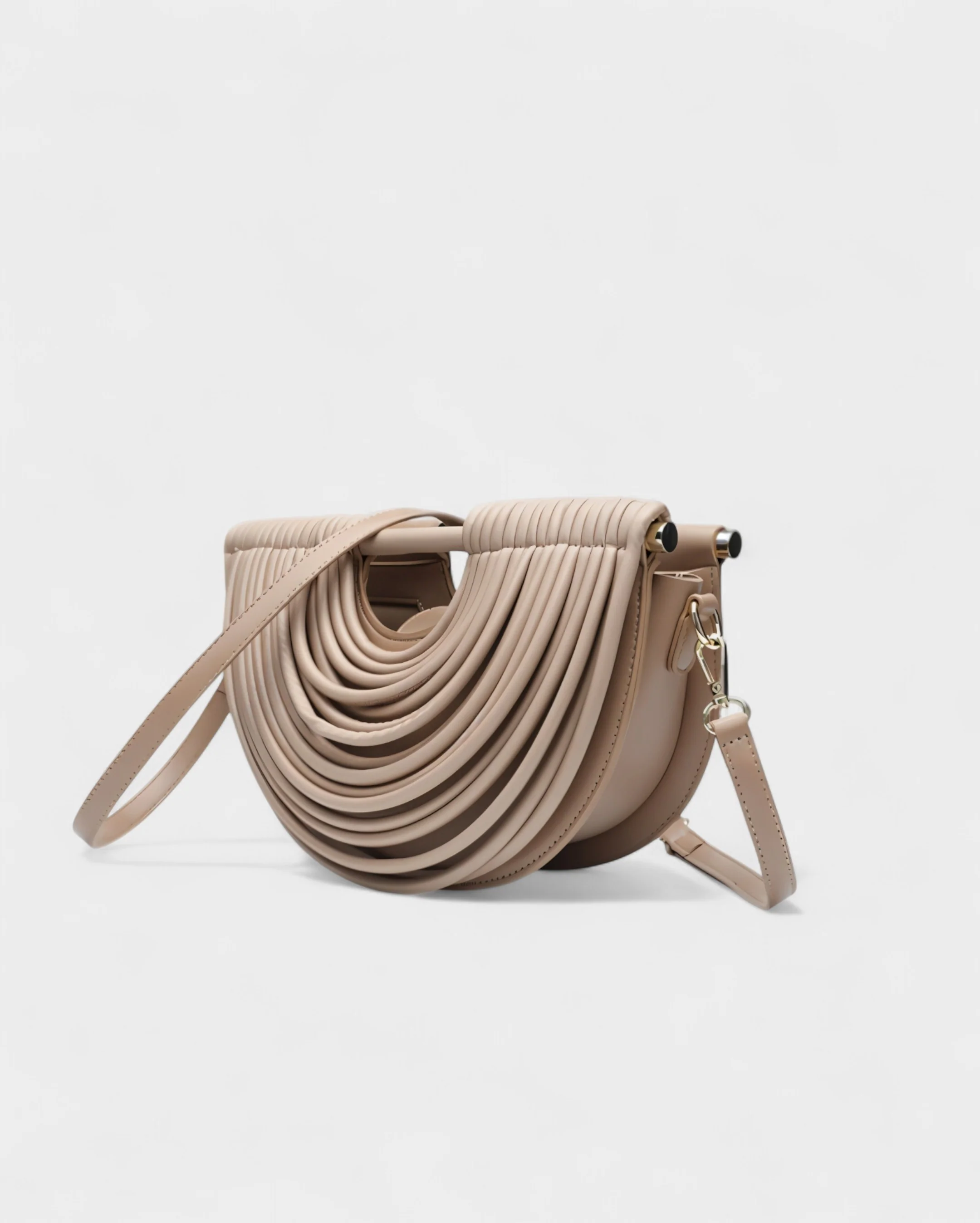 CANYA Textured Half-Moon Crossbody Clutch - Image 11