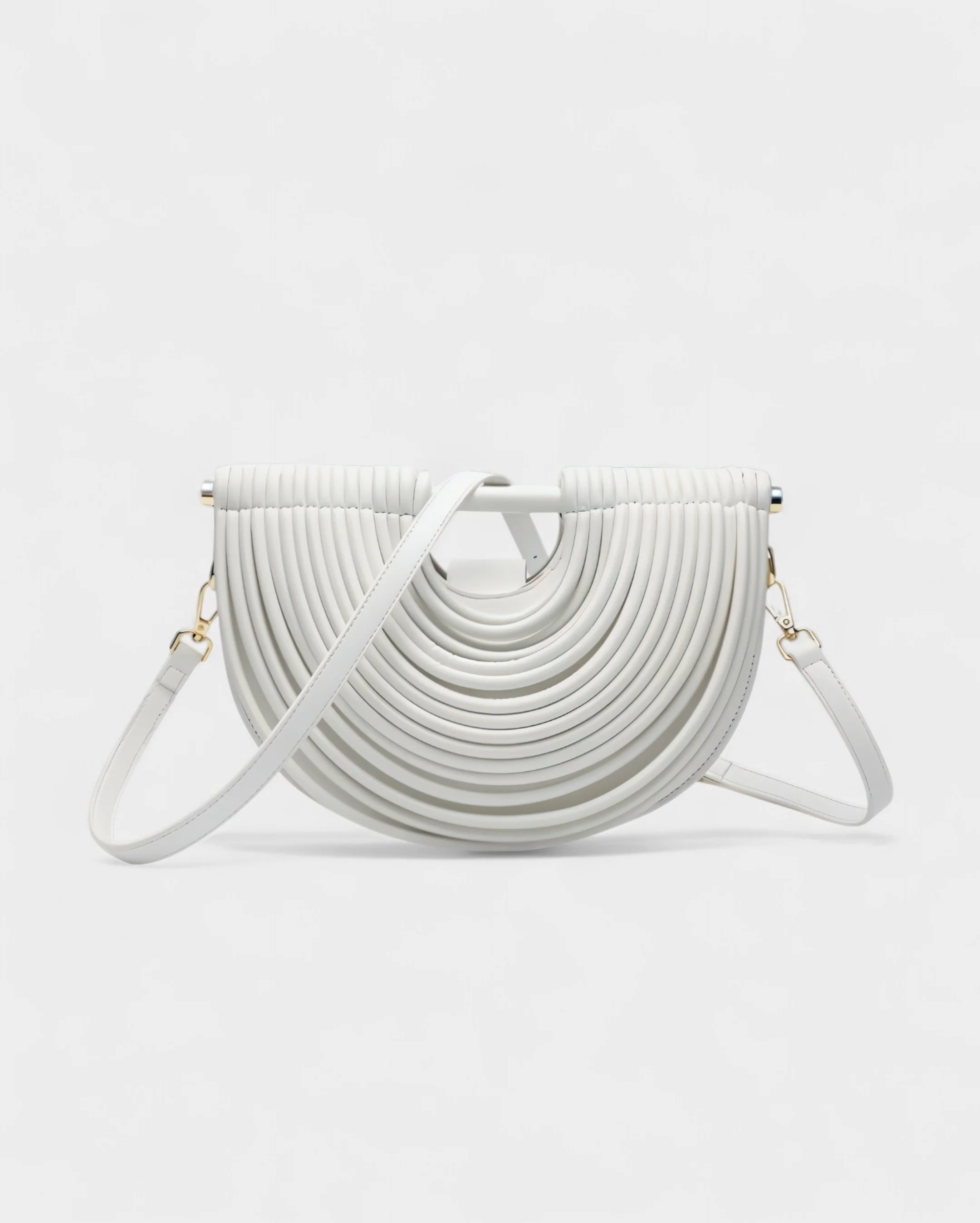 CANYA Textured Half-Moon Crossbody Clutch - Image 12