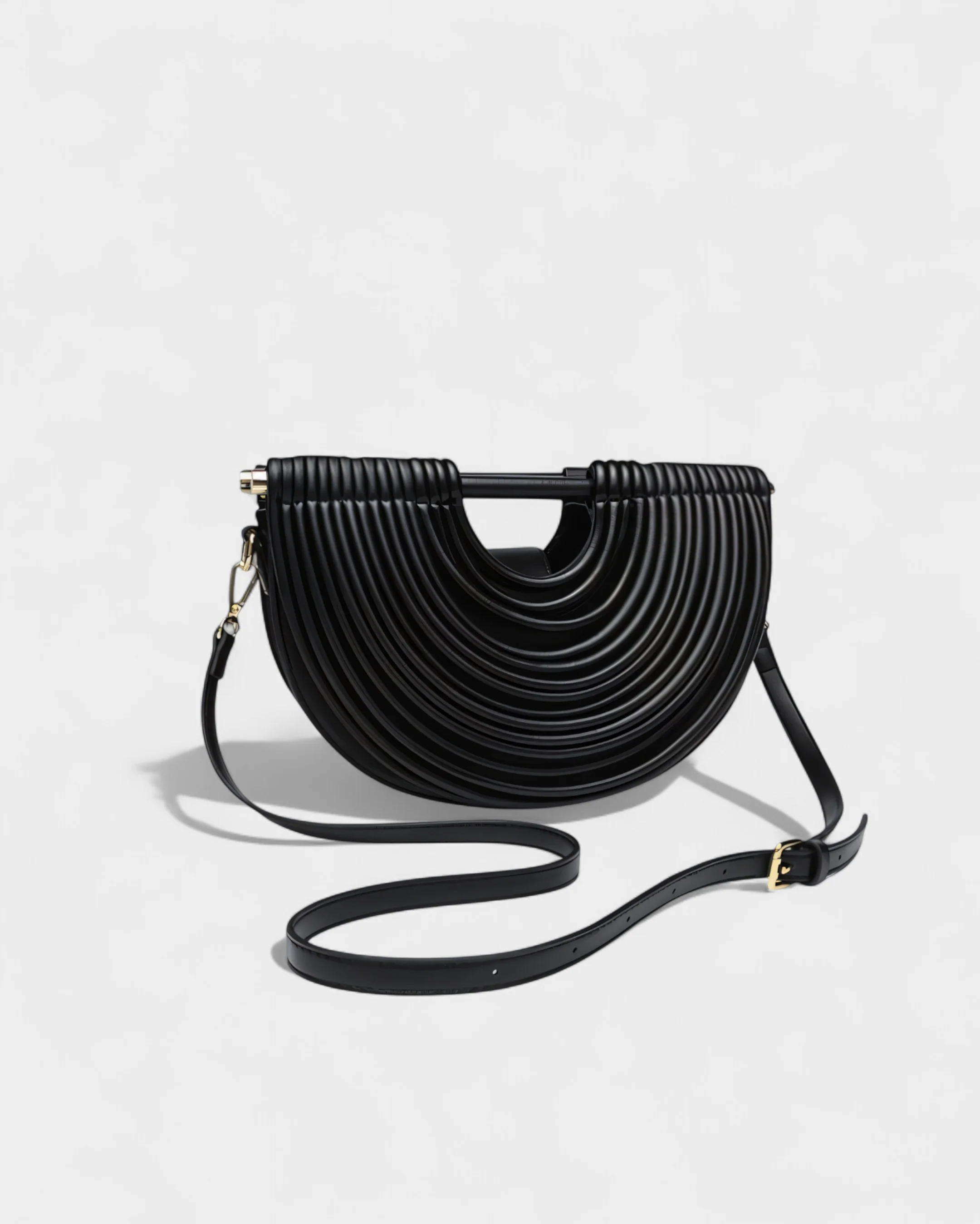 CANYA Textured Half-Moon Crossbody Clutch - Image 4