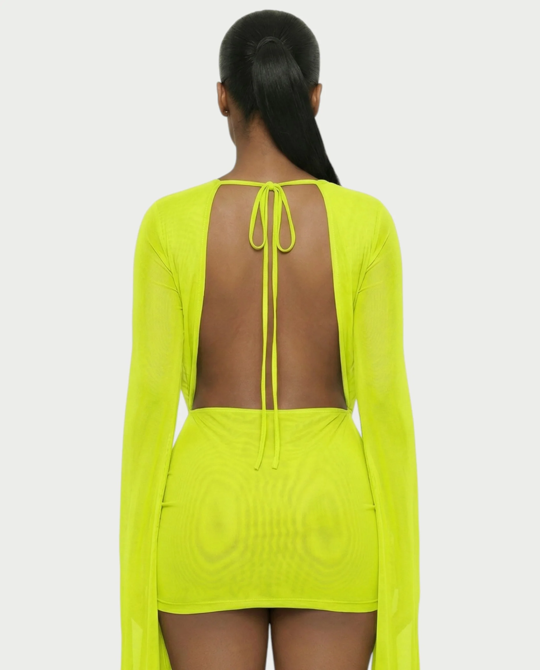 CAROL Cowl Neck Draped Mini Dress - Image 51