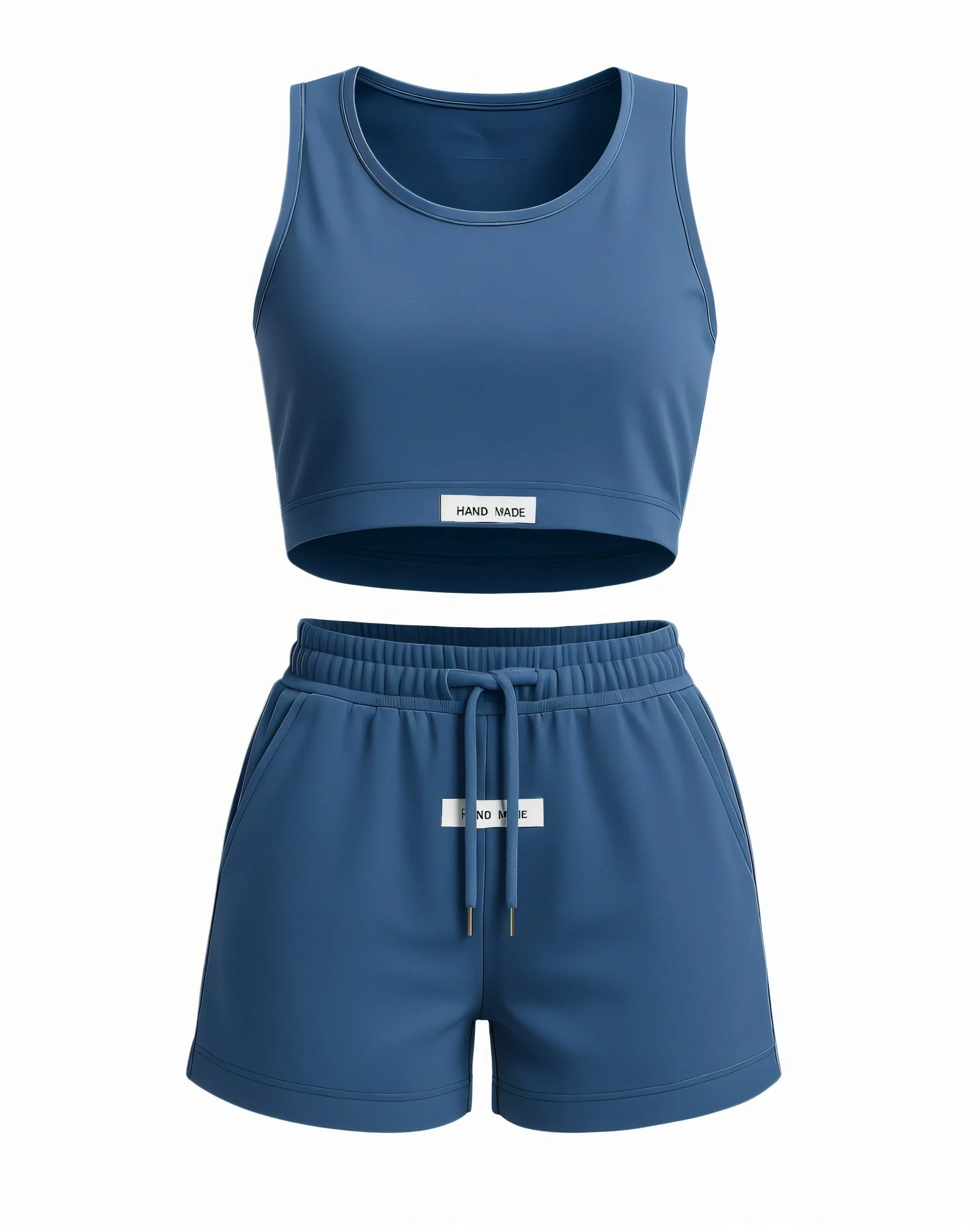 CHERRY Crop Tank & Drawstring Shorts Set - Image 4