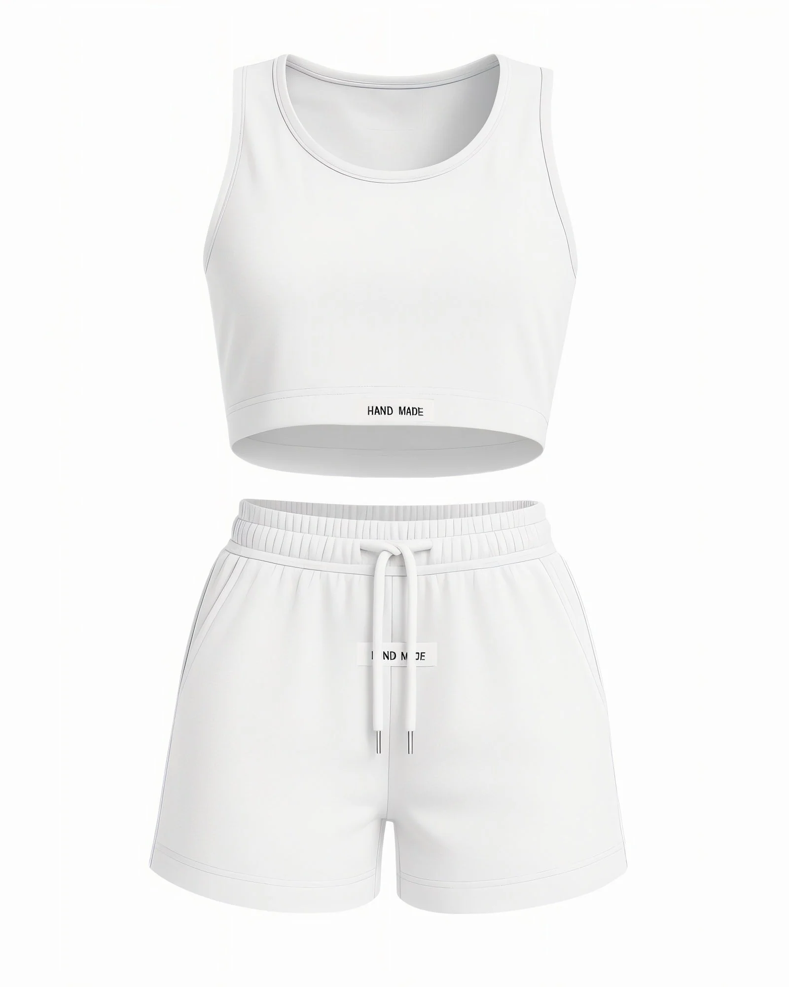 CHERRY Crop Tank & Drawstring Shorts Set - Image 5