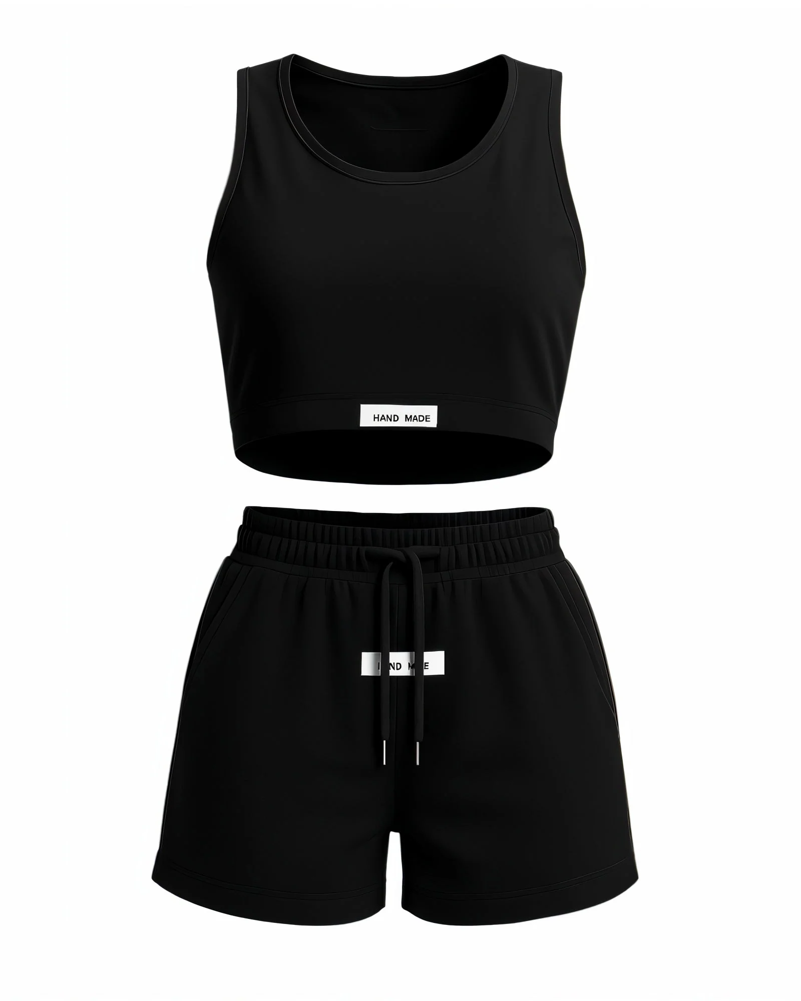 CHERRY Crop Tank & Drawstring Shorts Set - Image 7