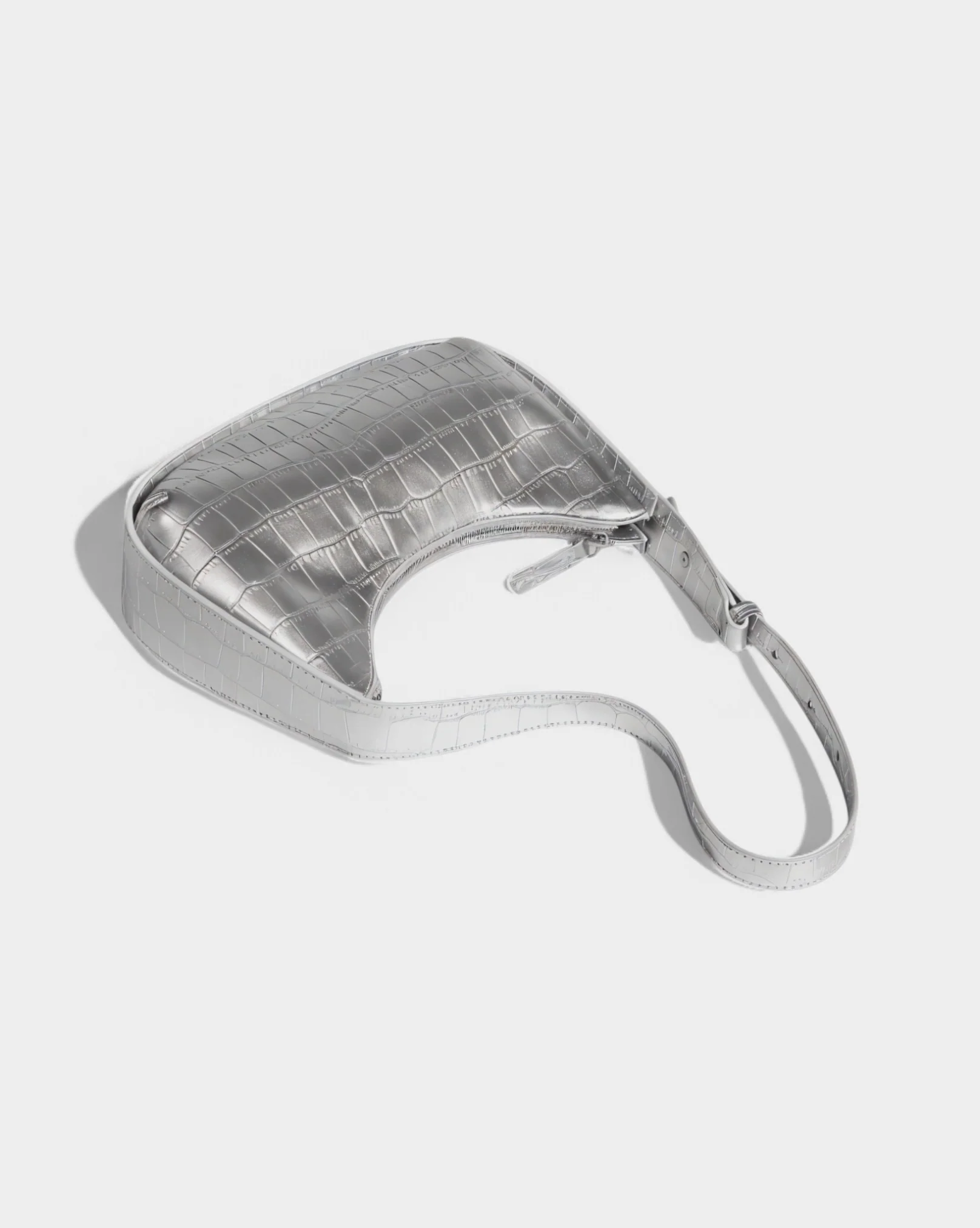 CIANNA Croc-Embossed Faux Leather Bag - Image 5