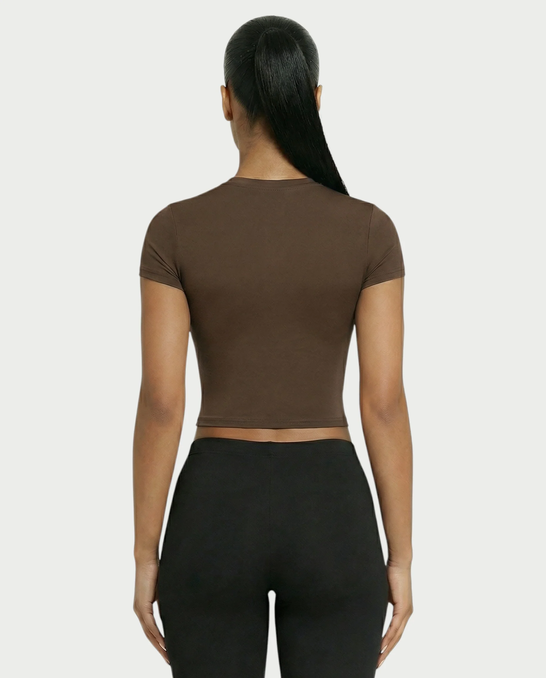Crew Neck Slim-Fit Top - Image 10
