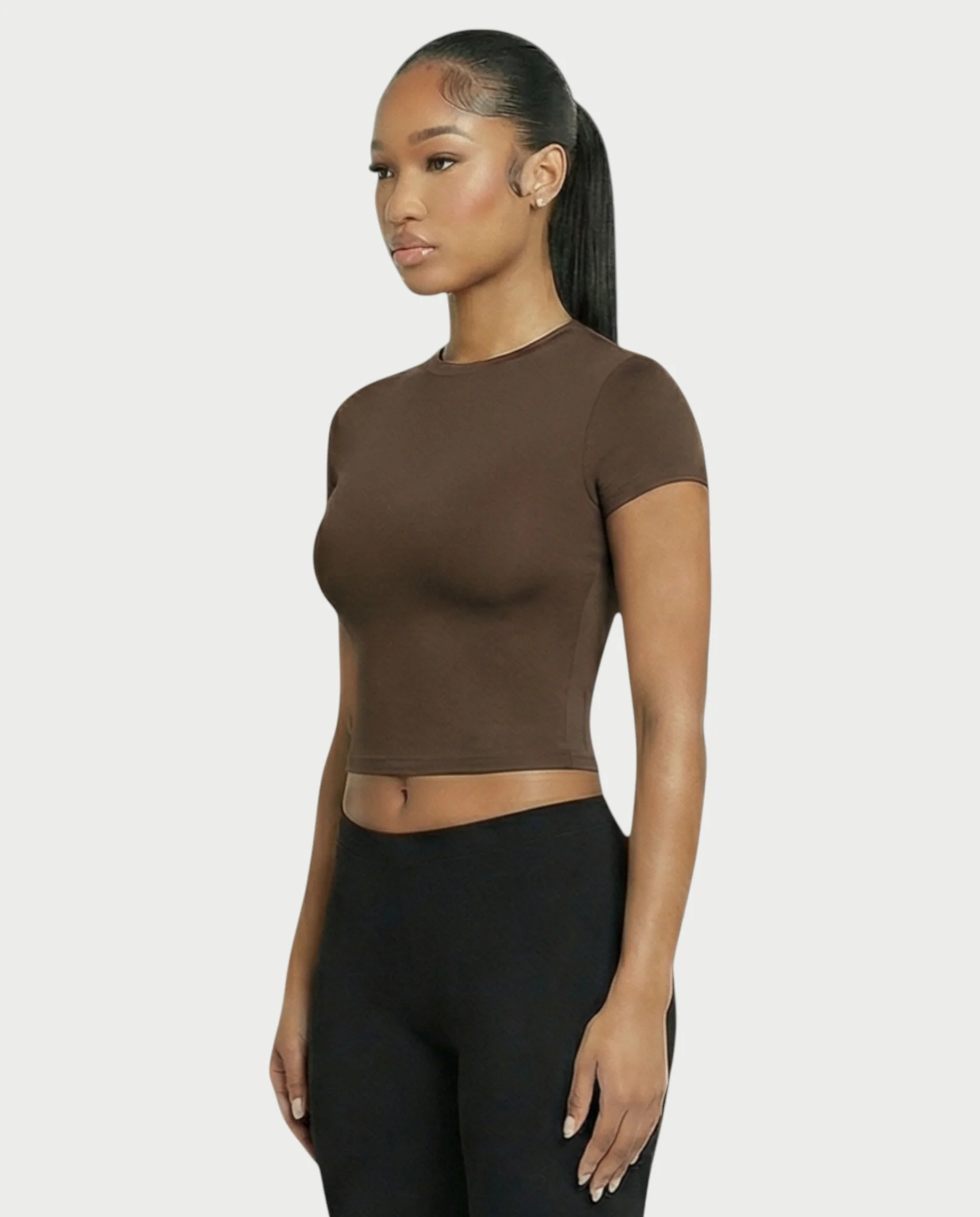 Crew Neck Slim-Fit Top - Image 11