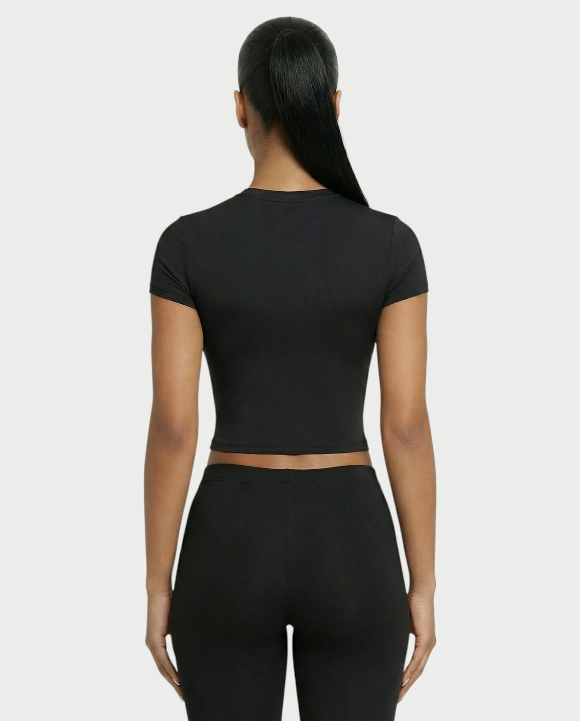 Crew Neck Slim-Fit Top - Image 14