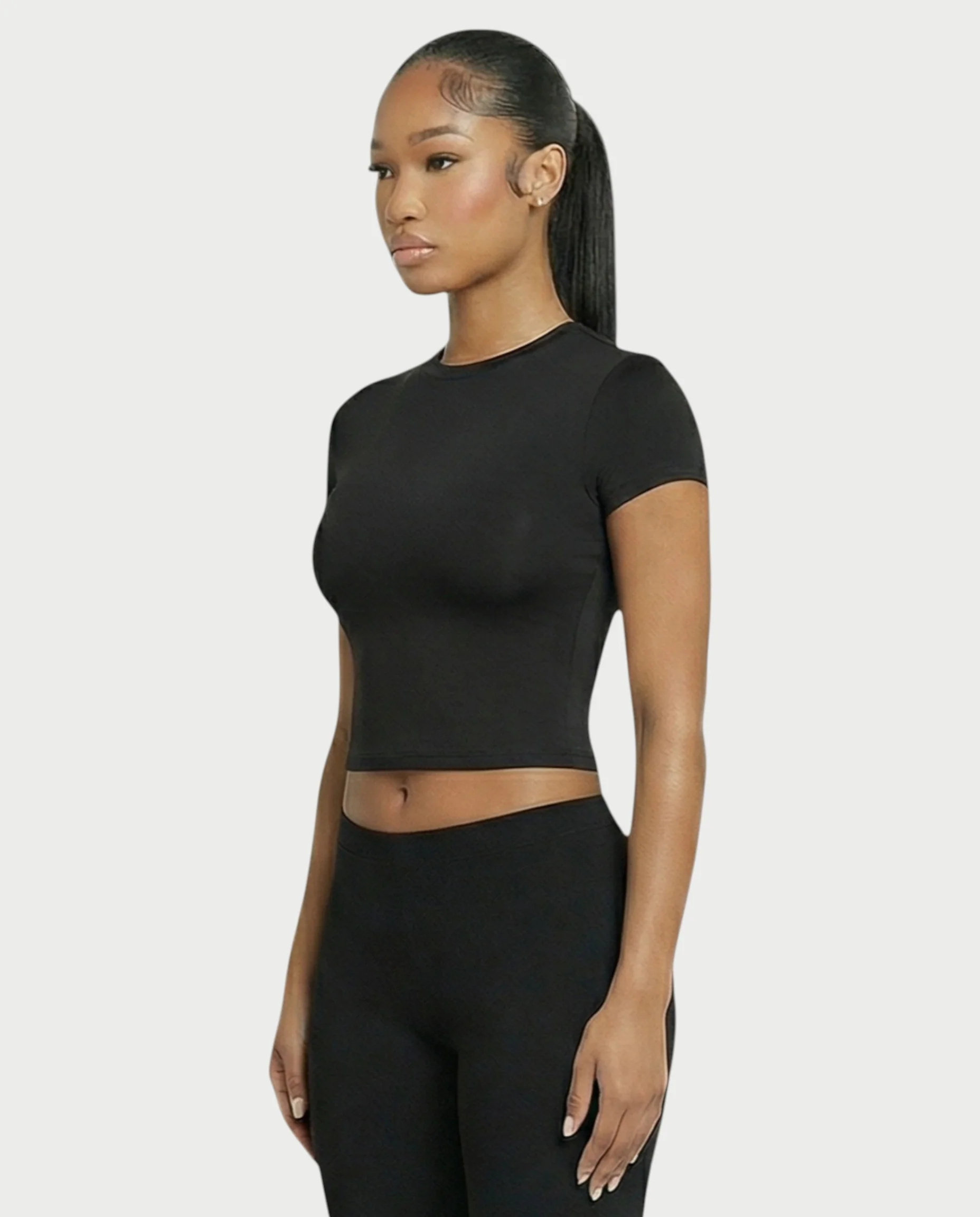 Crew Neck Slim-Fit Top - Image 15